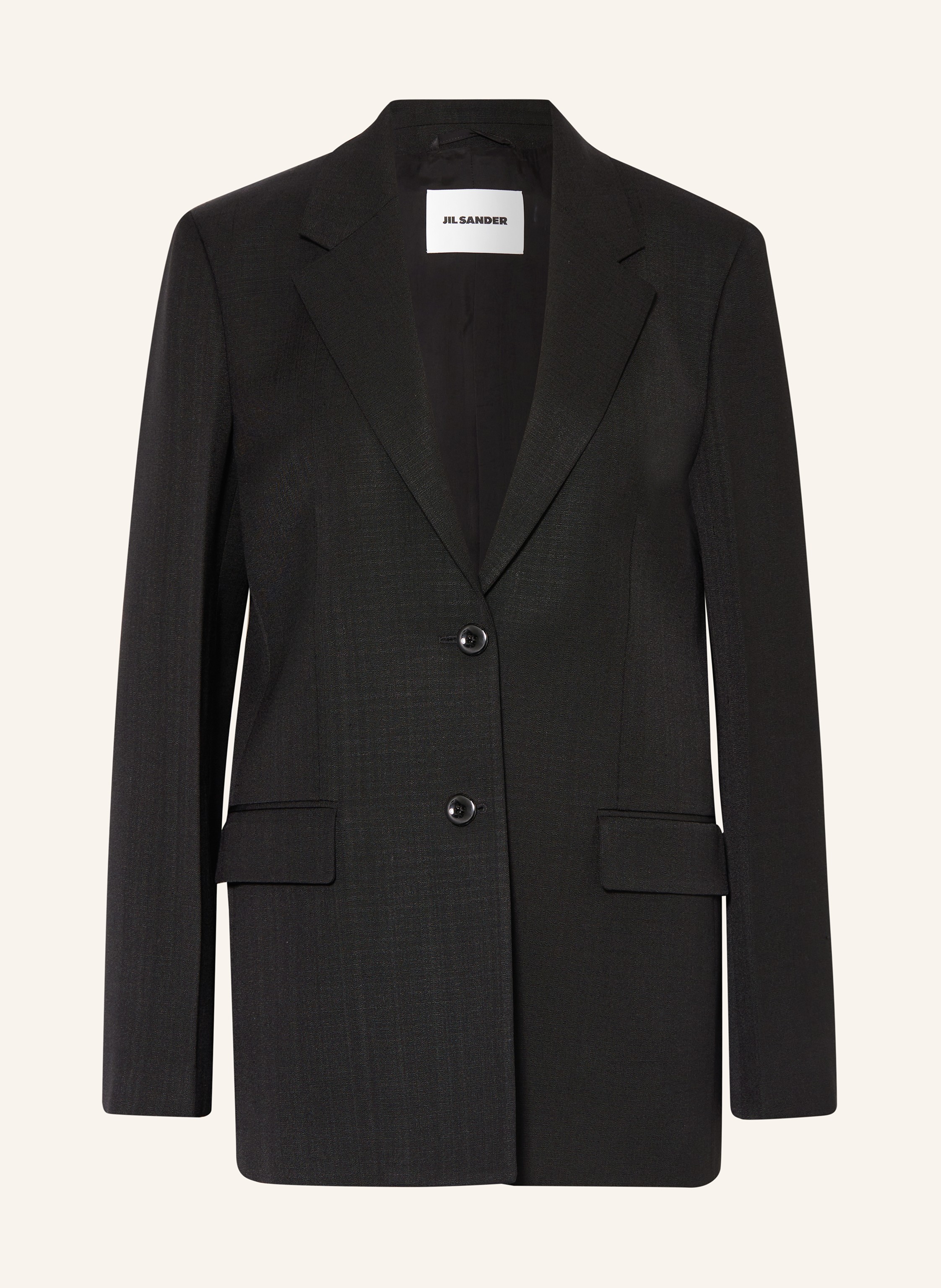 JIL SANDER Blazer with silk in black