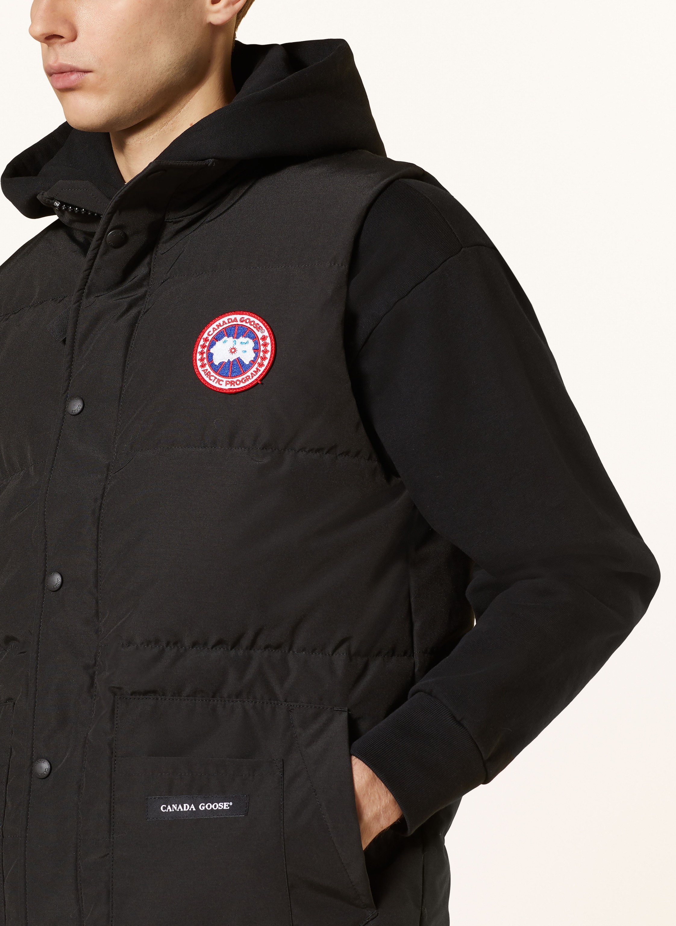 Thumbnail - Canada Goose Daunenweste Freestyle schwarz