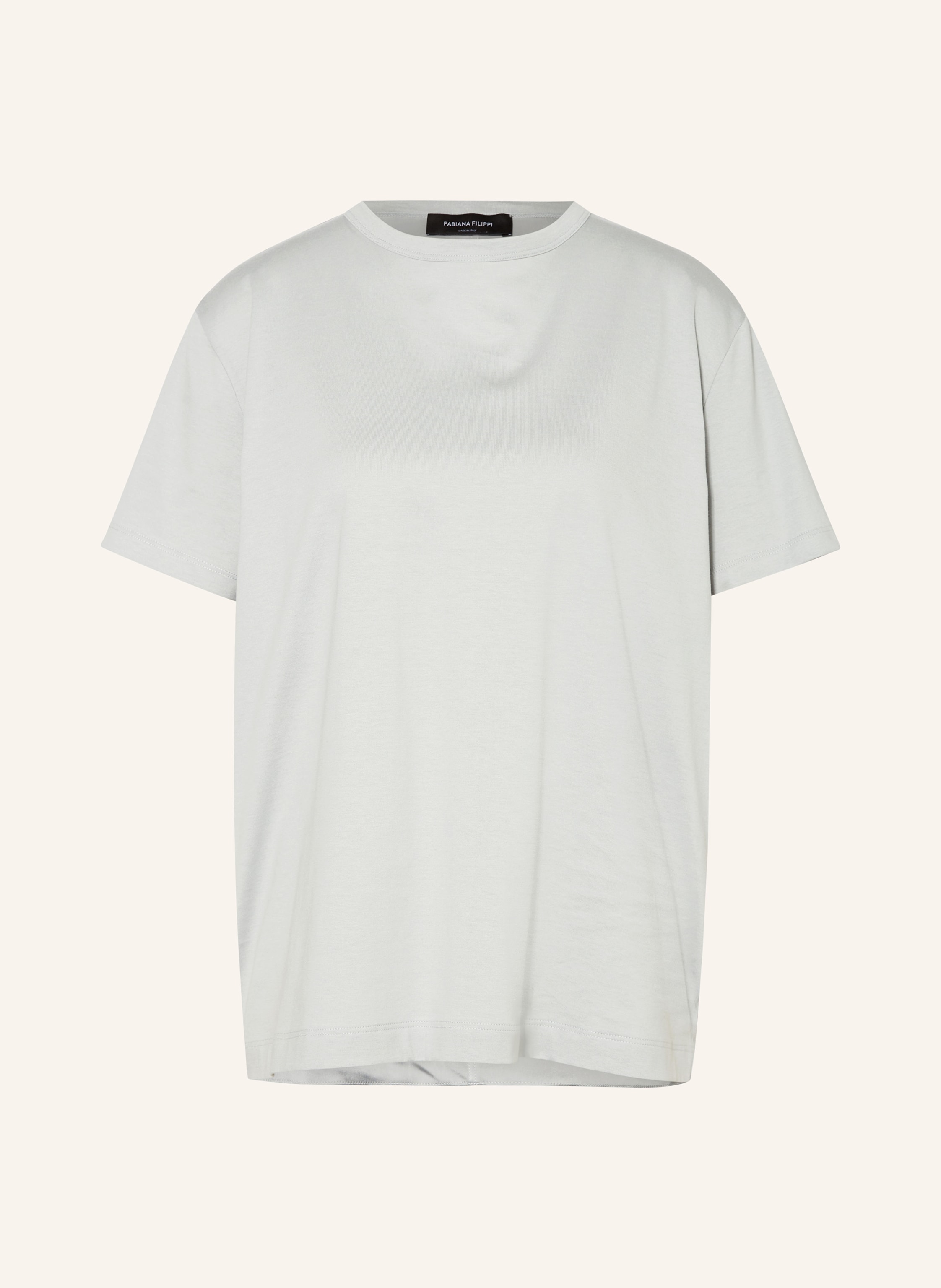 shirt in mixed materials in gray - FABIANA FILIPPI T - Girl