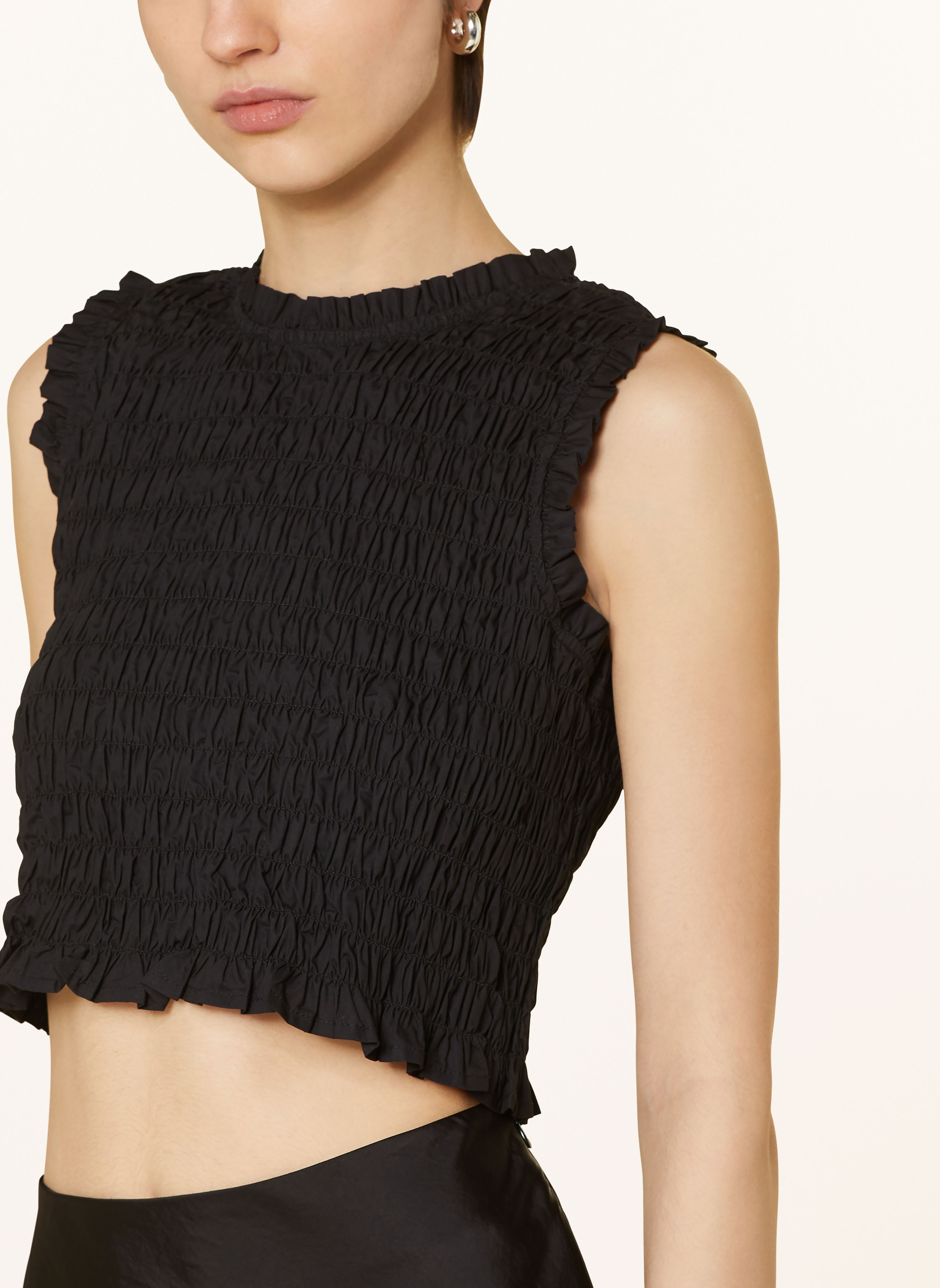 Thumbnail - Mrs & Hugs Cropped-Top schwarz