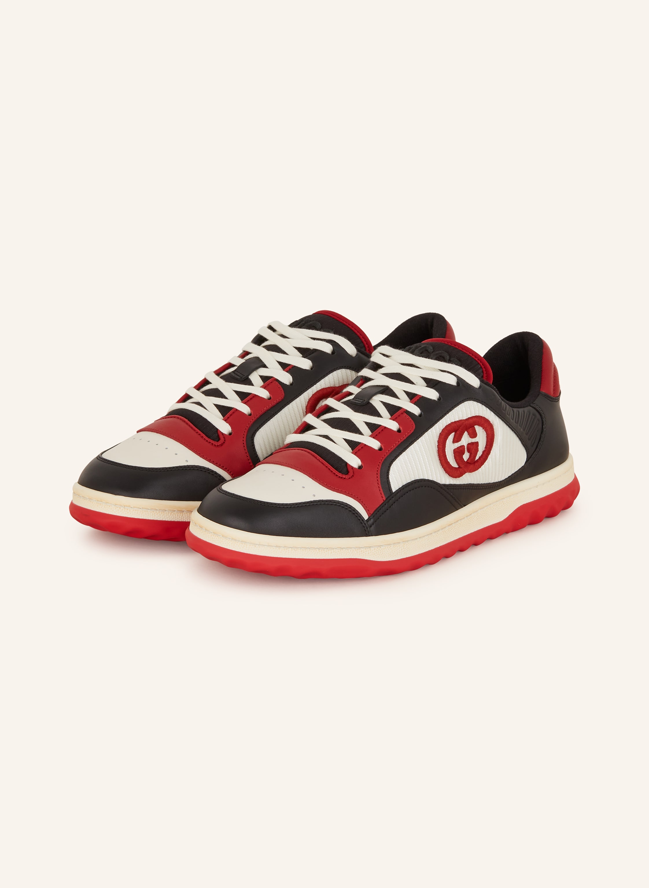 Gucci shoes red and white on sale