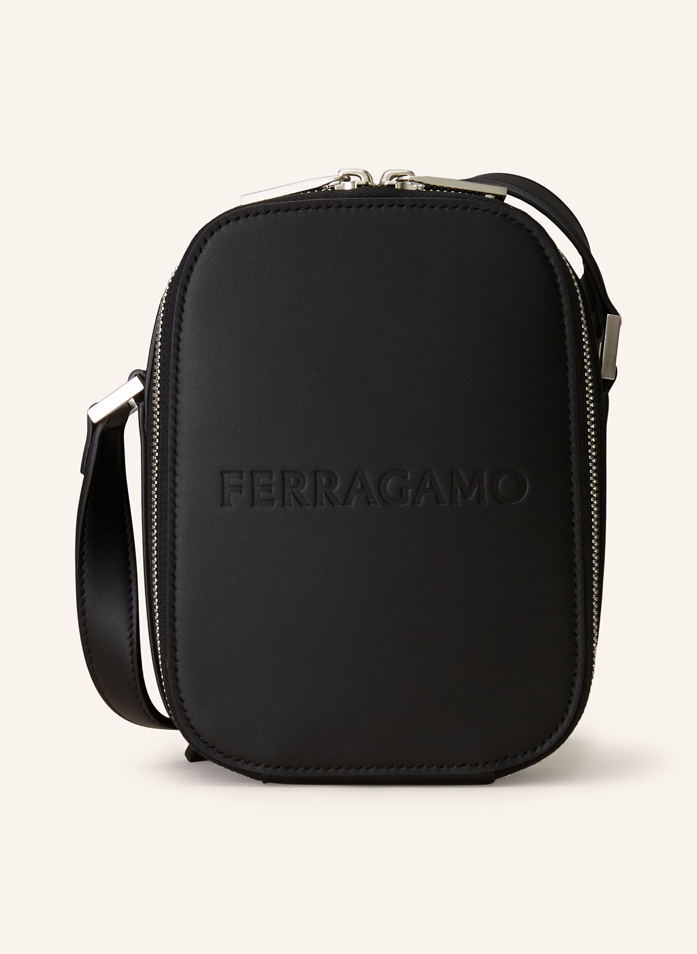 Ferragamo black crossbody bag on sale