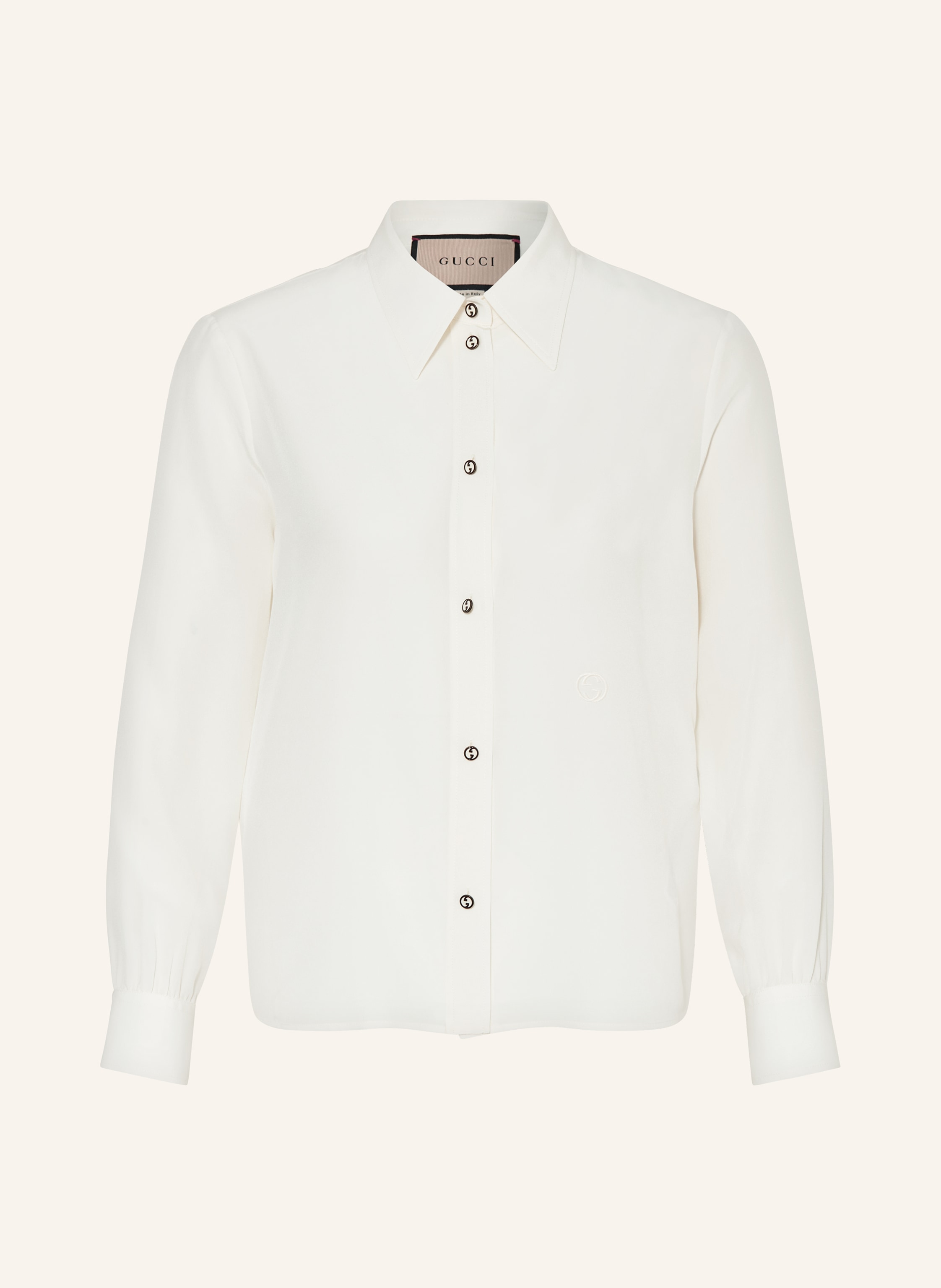 GUCCI Shirt blouse in silk in ecru