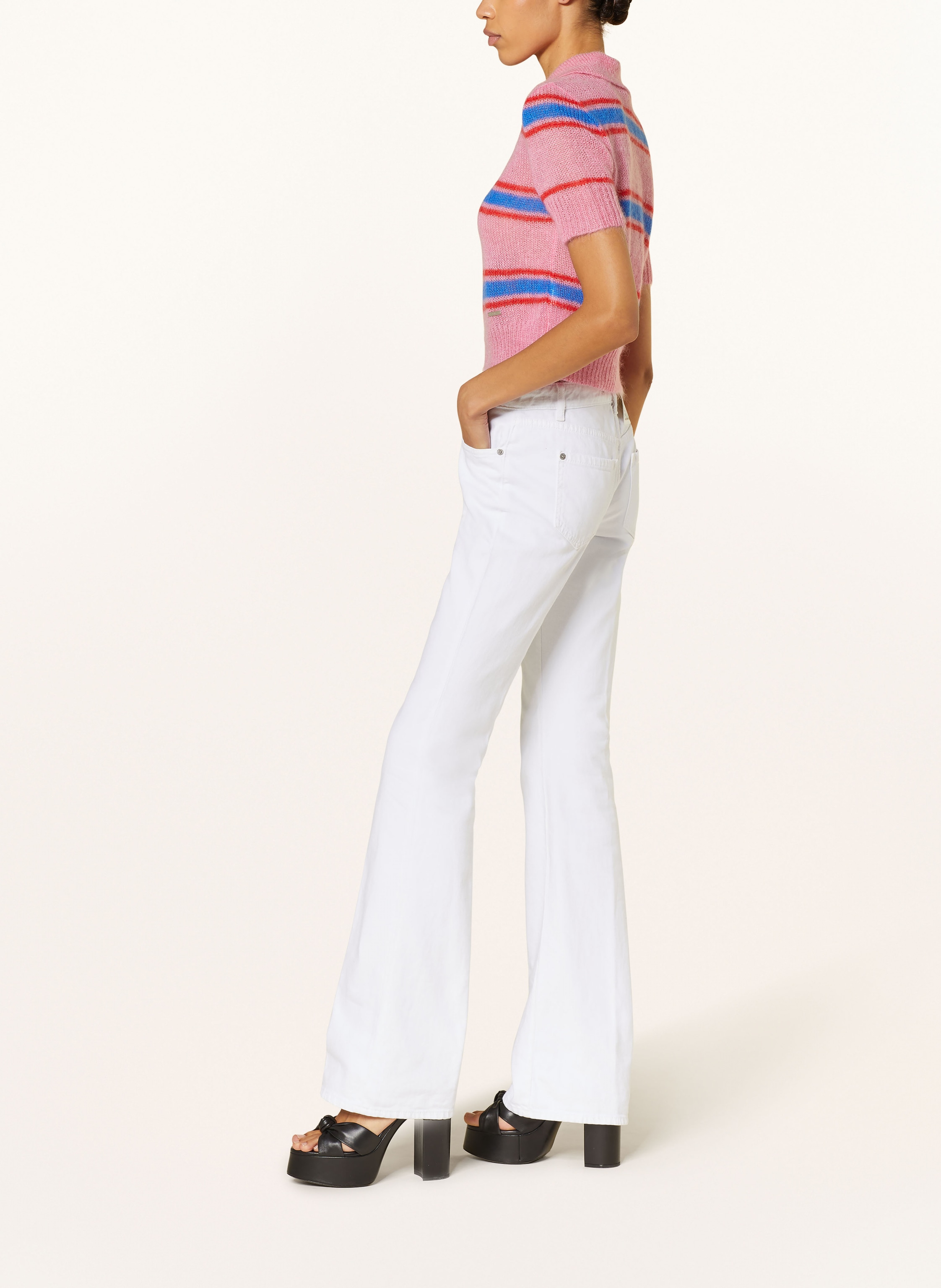 Thumbnail - dsquared2 Flared Jeans weiss