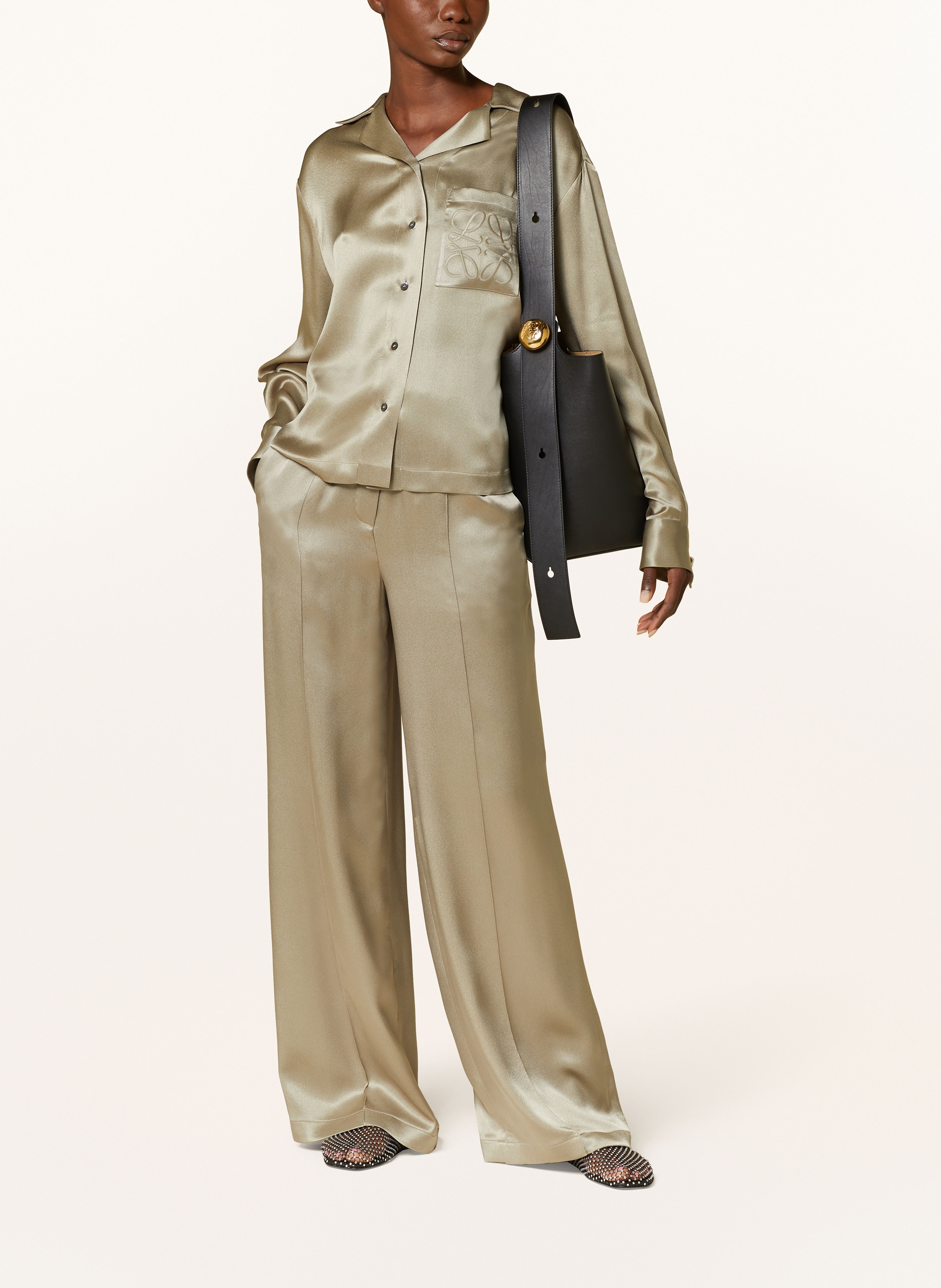 Thumbnail - Loewe Handtasche Pebble Bucket Medium schwarz