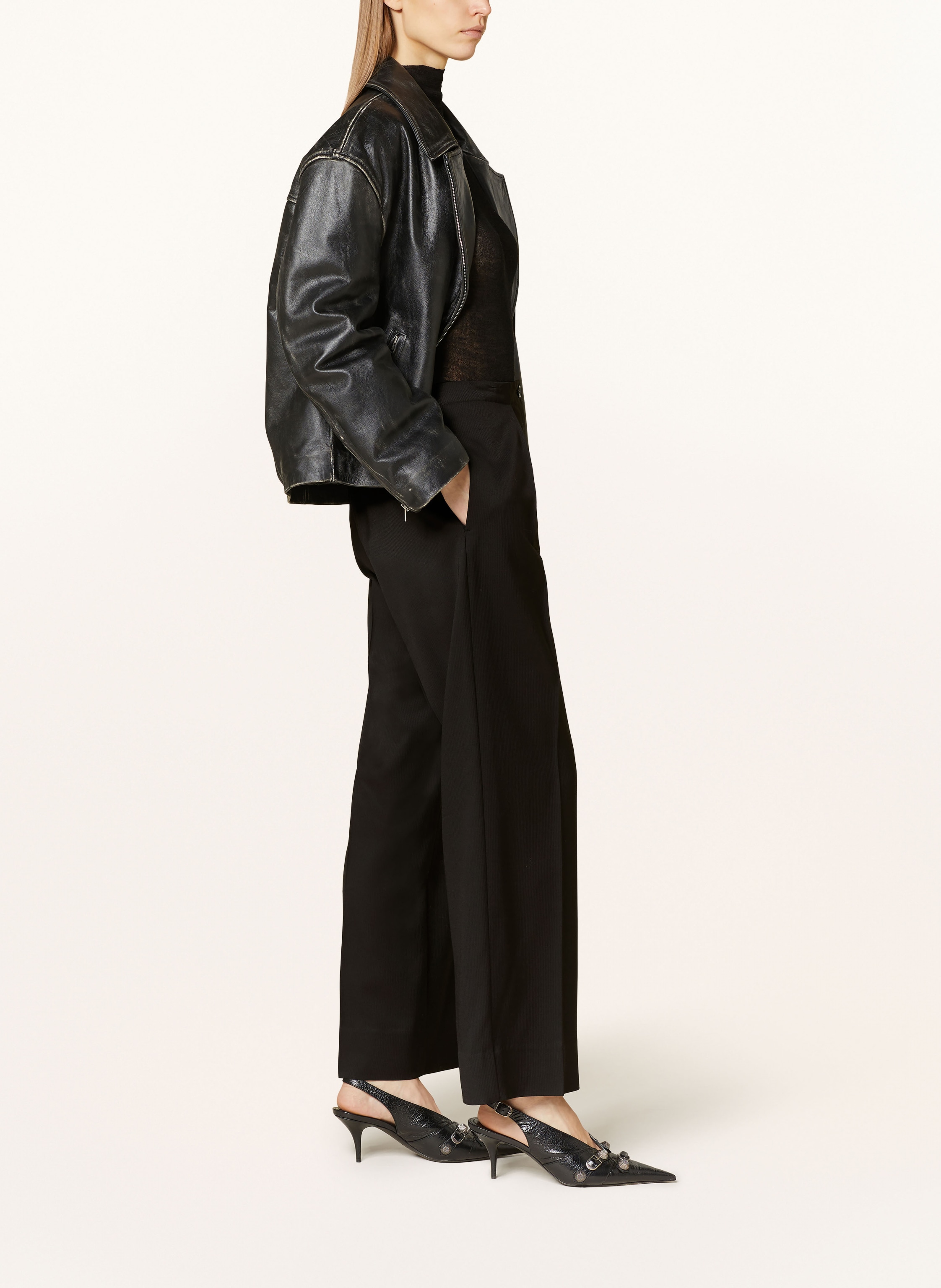 Thumbnail - Acne Studios Marlenehose schwarz