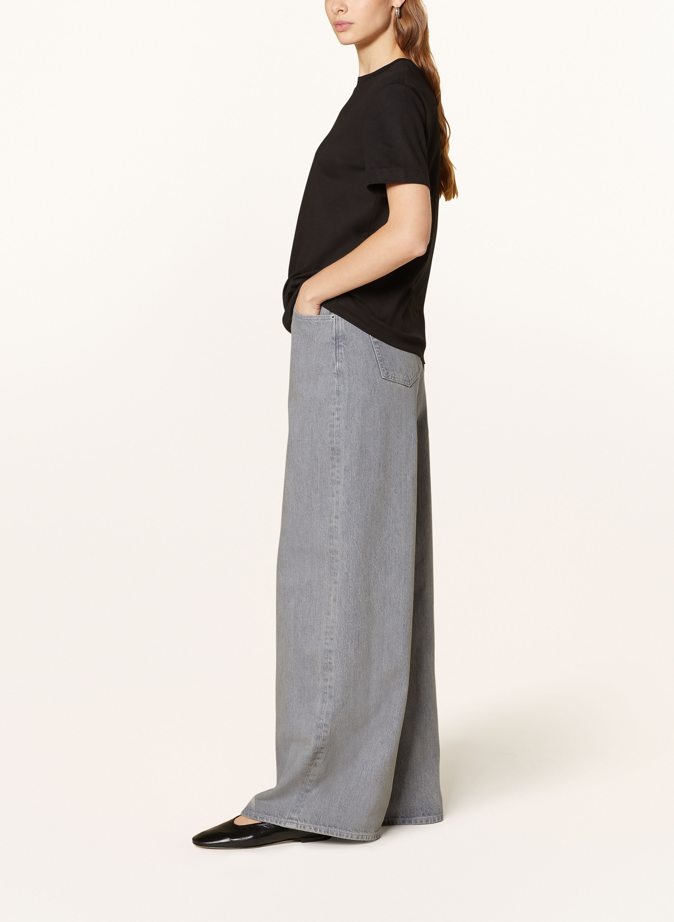 Thumbnail - Mrs & Hugs Straight Jeans grau