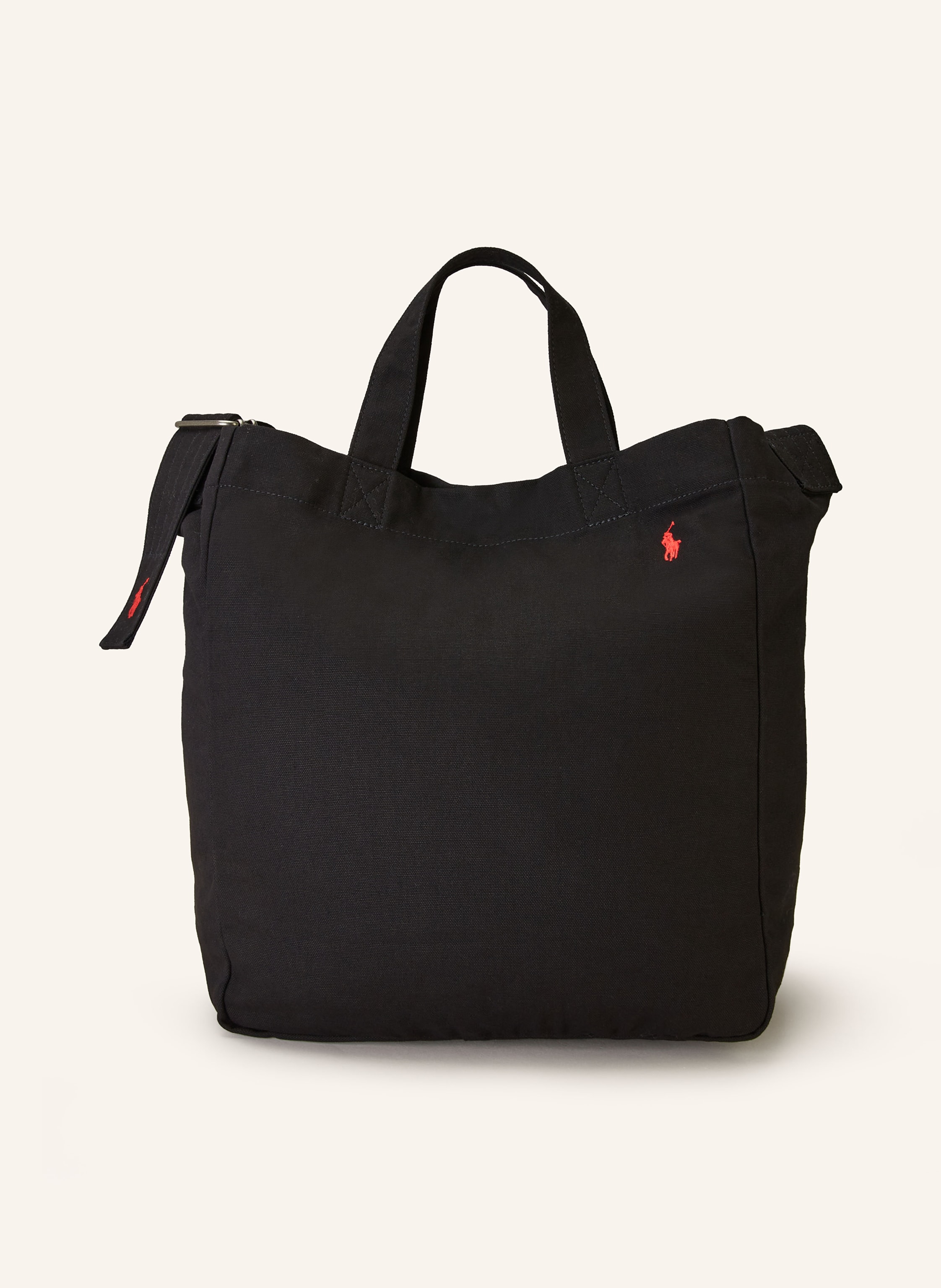 Red and black polo duffle 2025 bag
