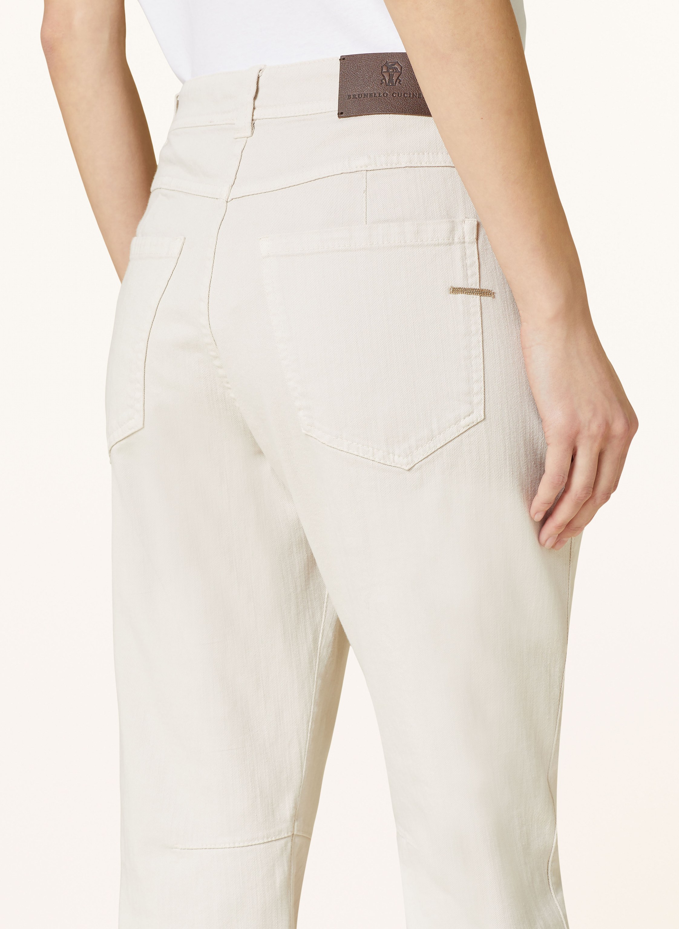 Thumbnail - Brunello Cucinelli 7/8-Jeans weiss