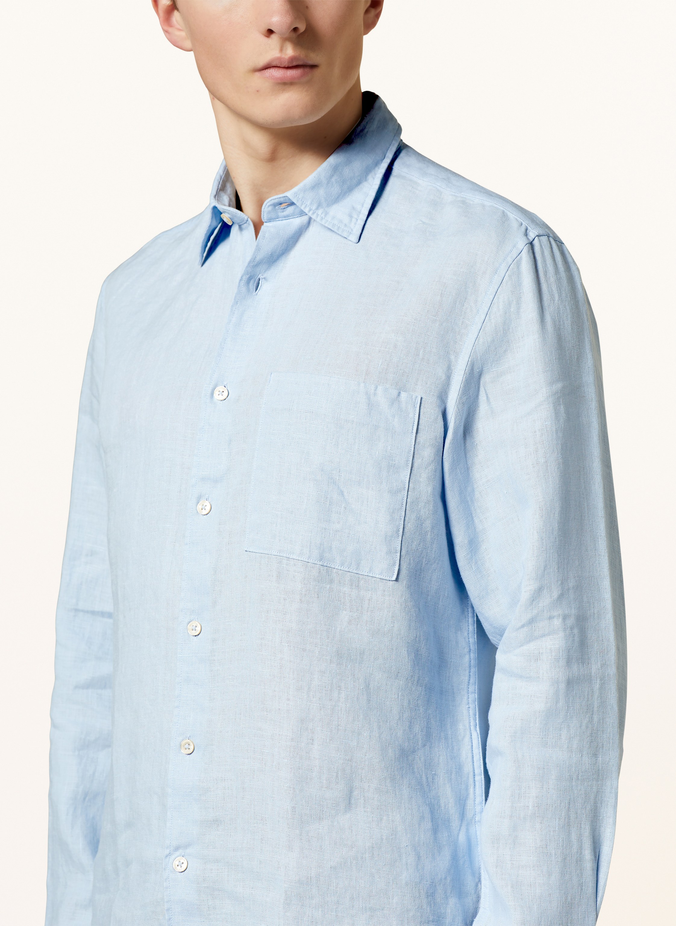 Thumbnail - Marc O'polo Leinenhemd Regular Fit blau