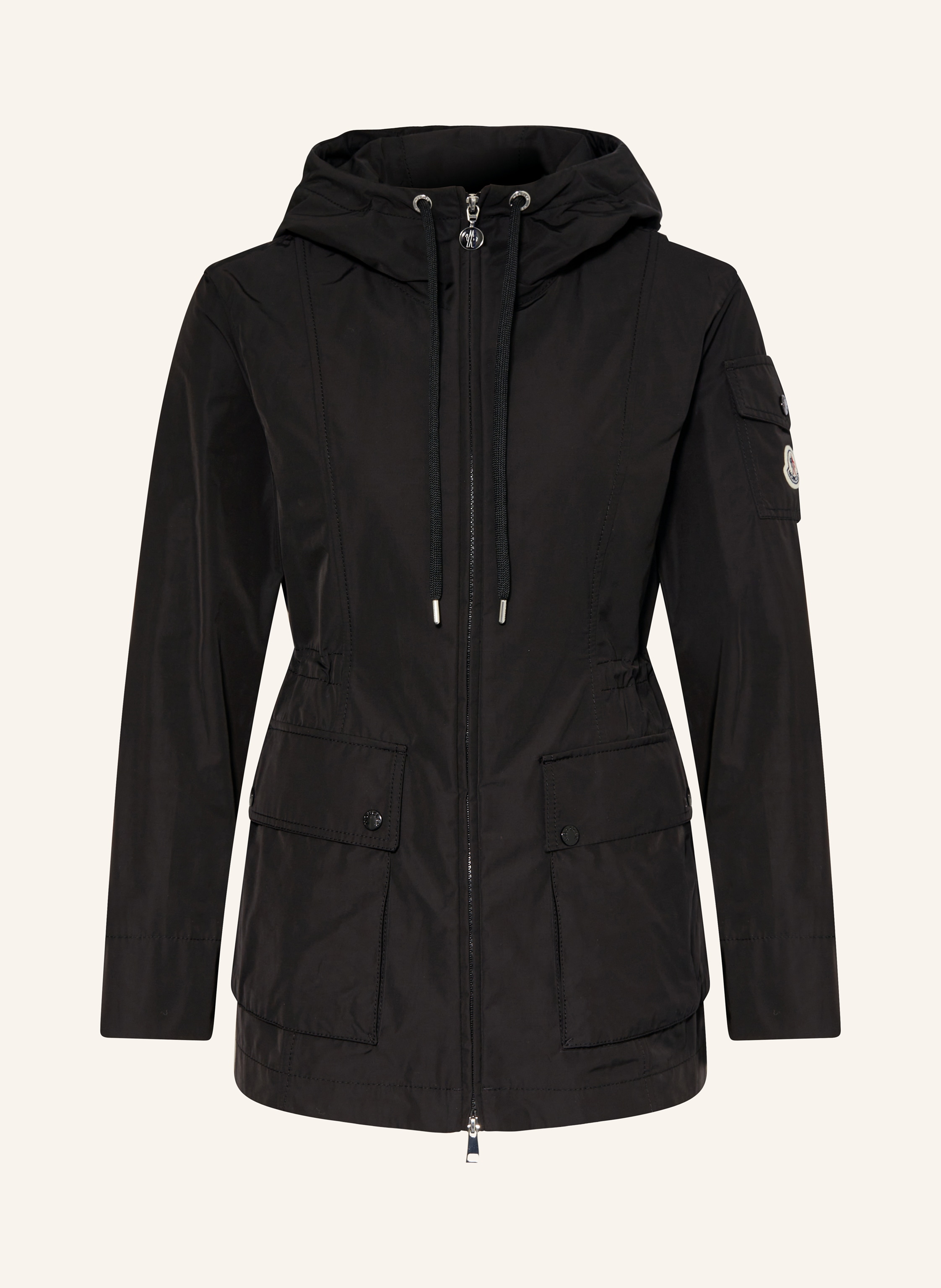 【24SS NEW】MONCLER_woman / Leandro パーカー / Black Black Leandro Hooded Parka - Long Jackets & Parka for Women