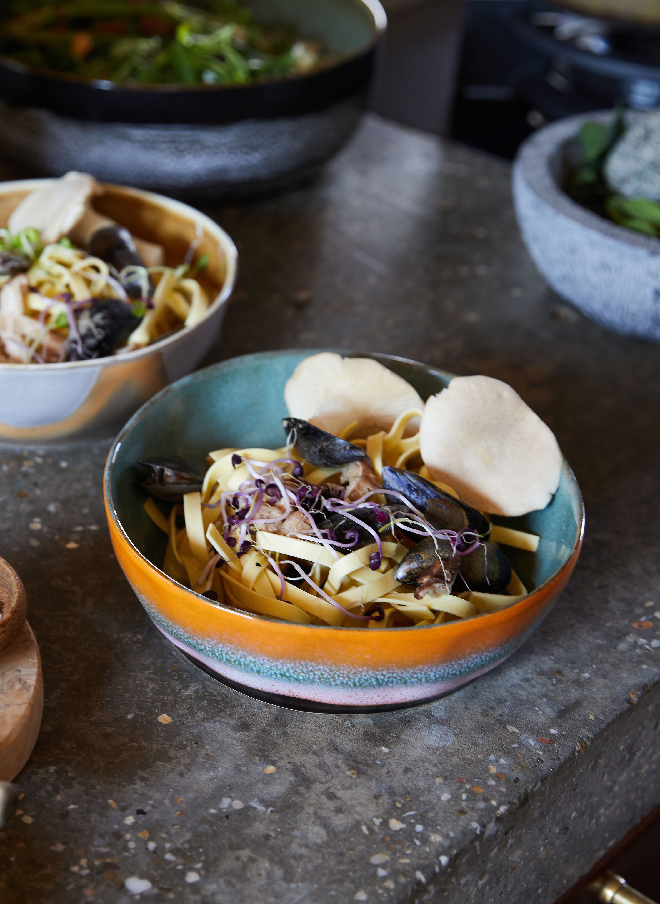 Thumbnail - Hkliving 2er-Set Schalen beige