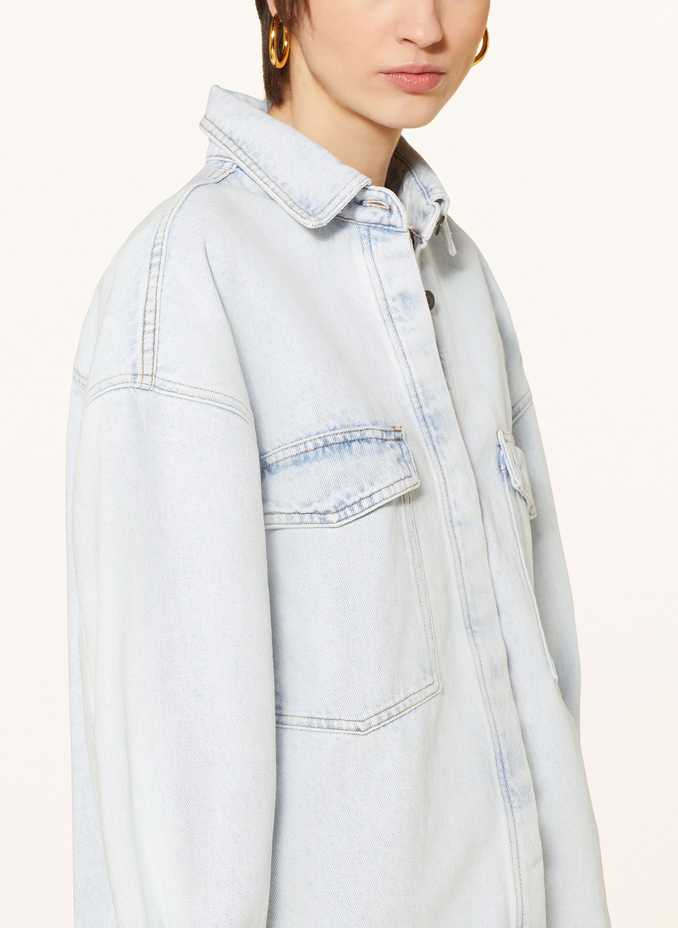 Thumbnail - American Vintage Jeansjacke Joybird blau