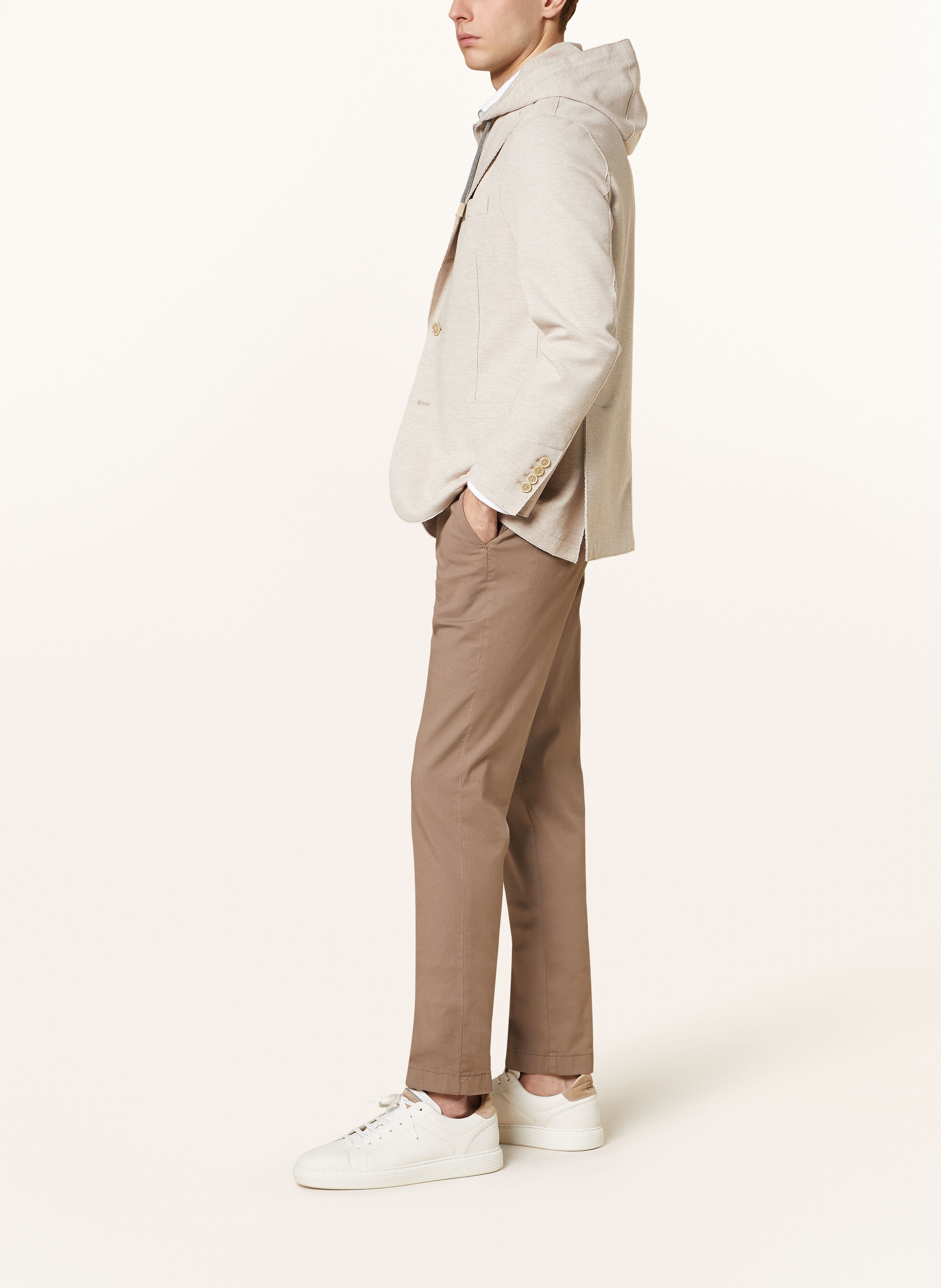 Thumbnail - Berwich Chino Extra Slim Fit braun