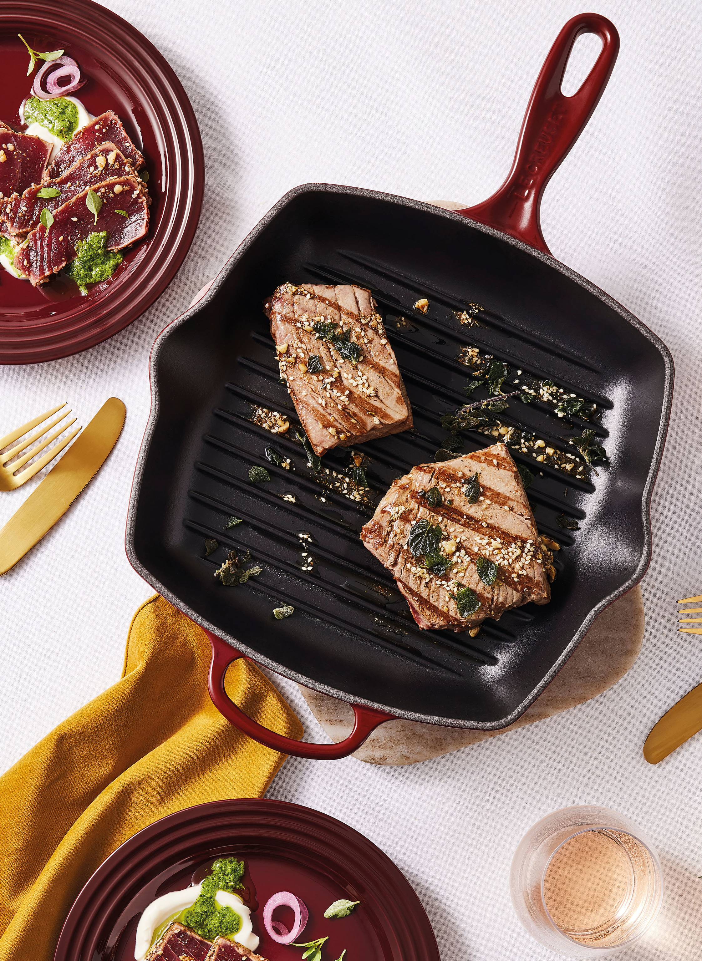 Thumbnail - Le Creuset Grillpfanne Signature rot