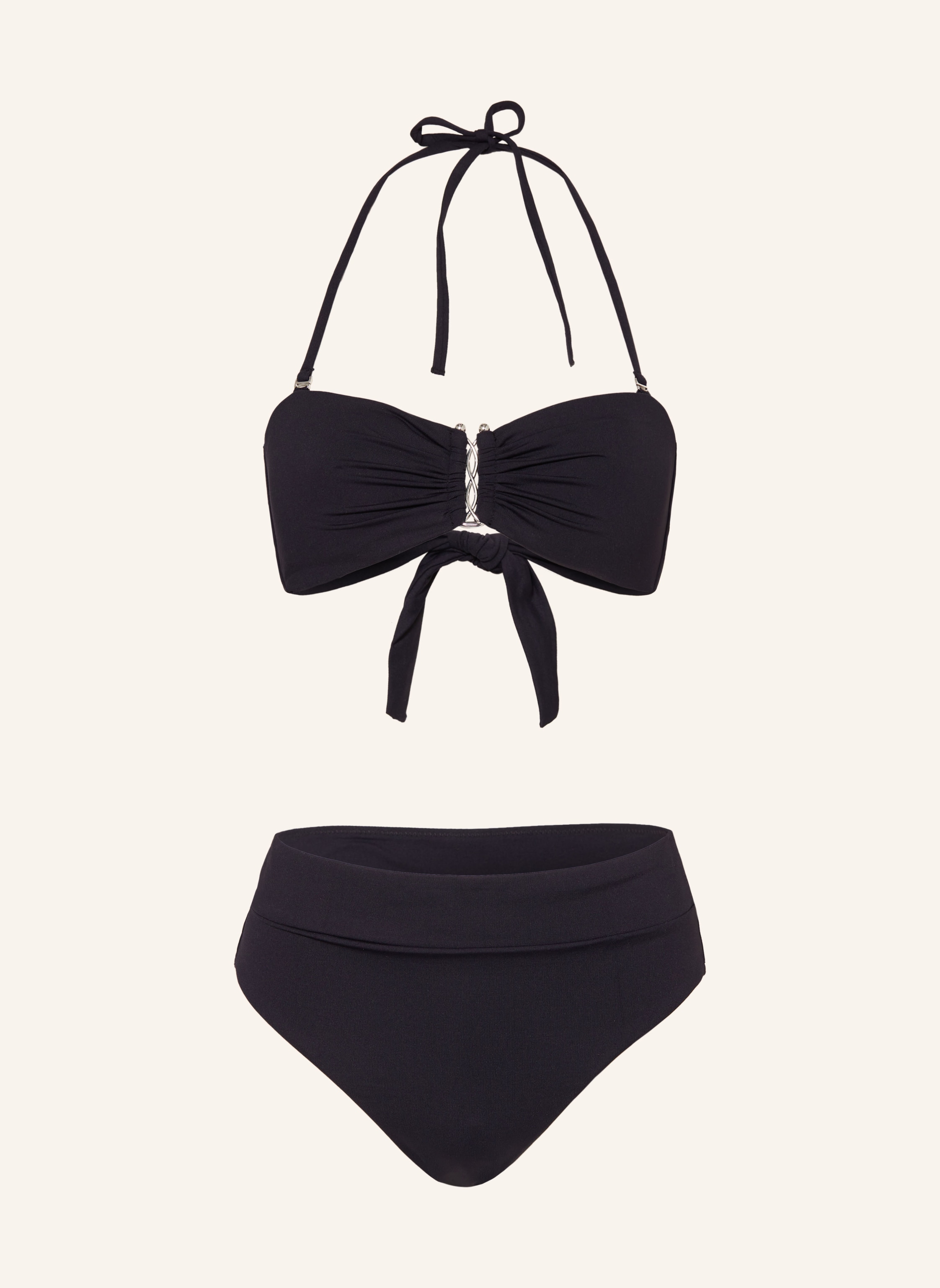IODUS Bandeau Bikini AQUILA in schwarz