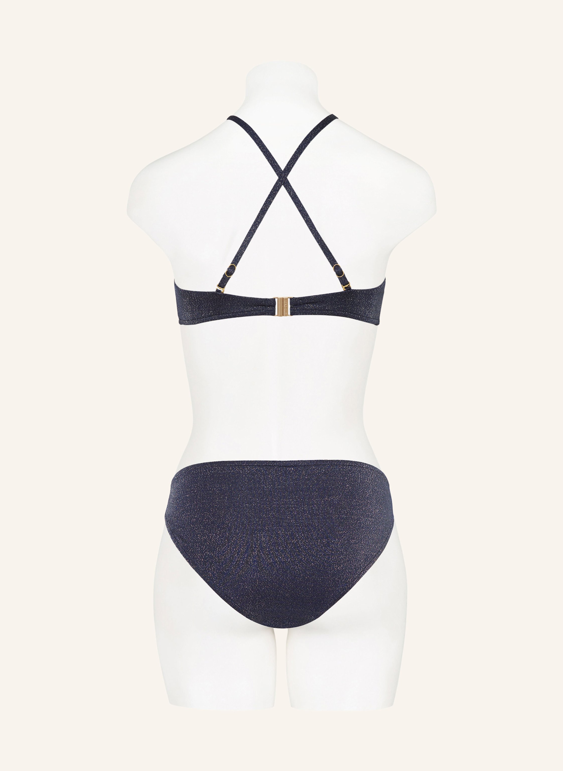 Thumbnail - Seafolly Bralette-Bikini-Top Poolside Mit Glitzergarn blau