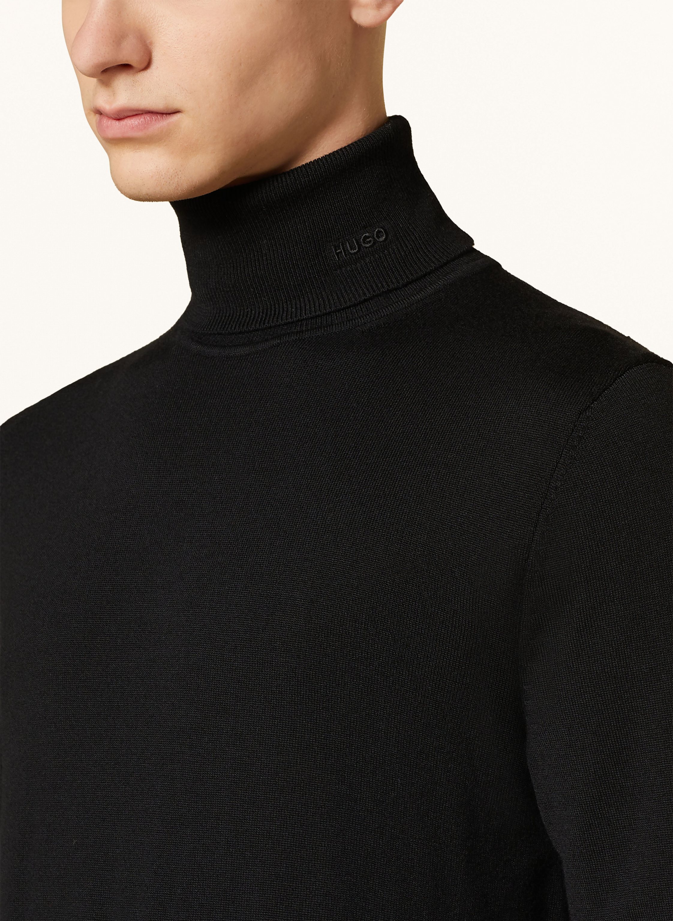 Thumbnail - Hugo Rollkragenpullover San Thomas schwarz