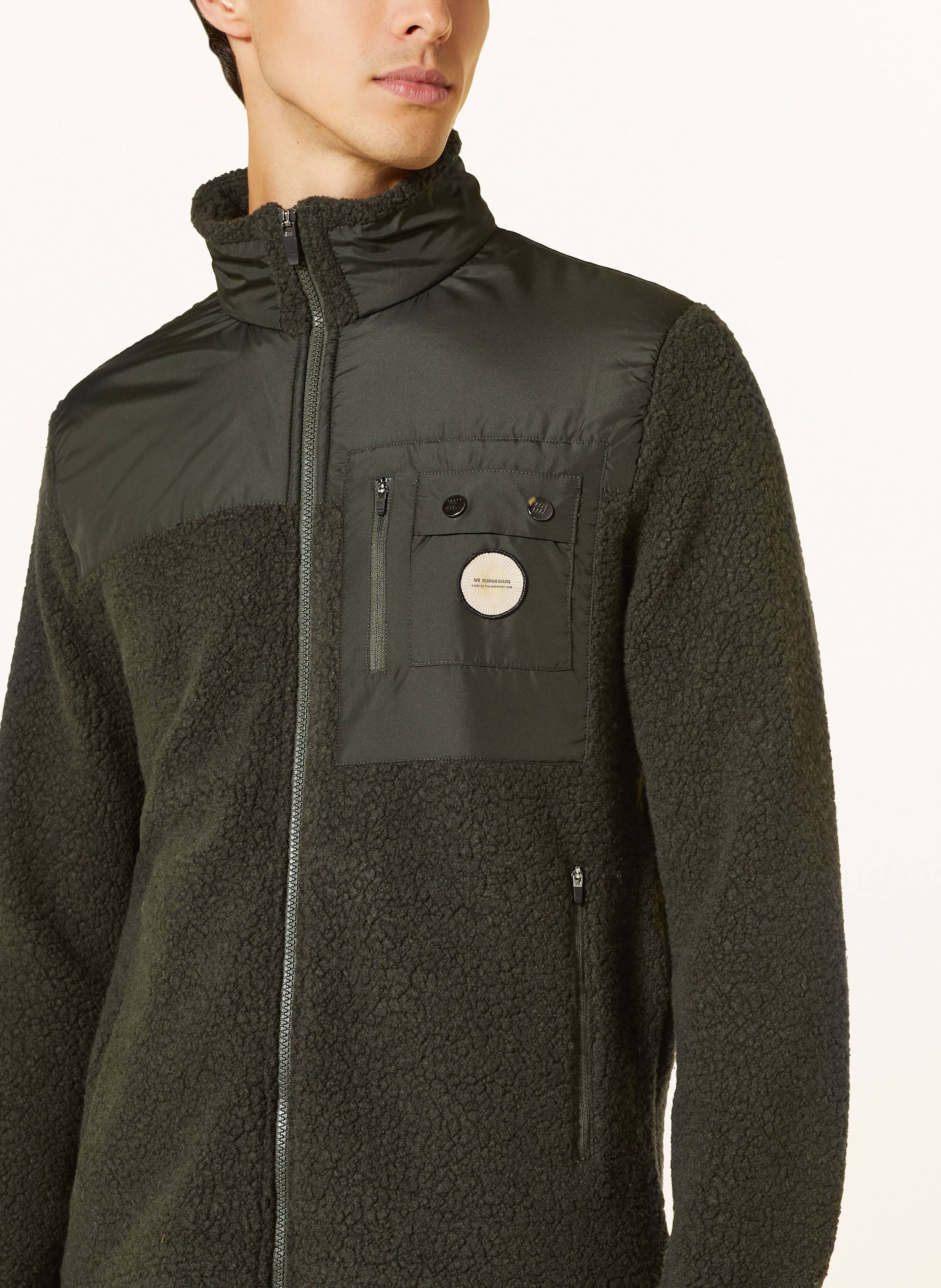 Thumbnail - We Norwegians Fleecejacke Alta Aus Merinowolle gruen