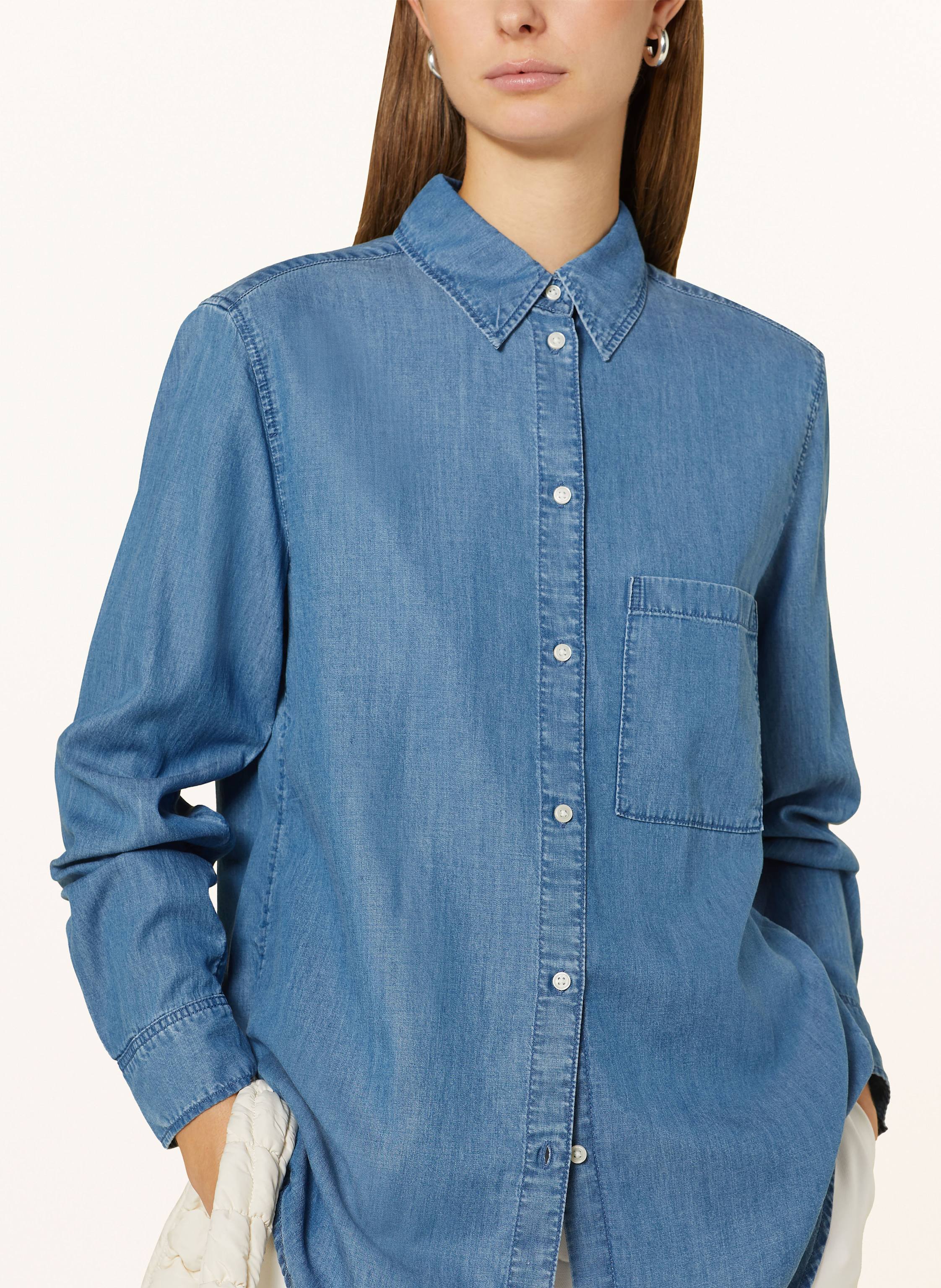 Thumbnail - Marc O'polo Hemdbluse In Jeansoptik blau