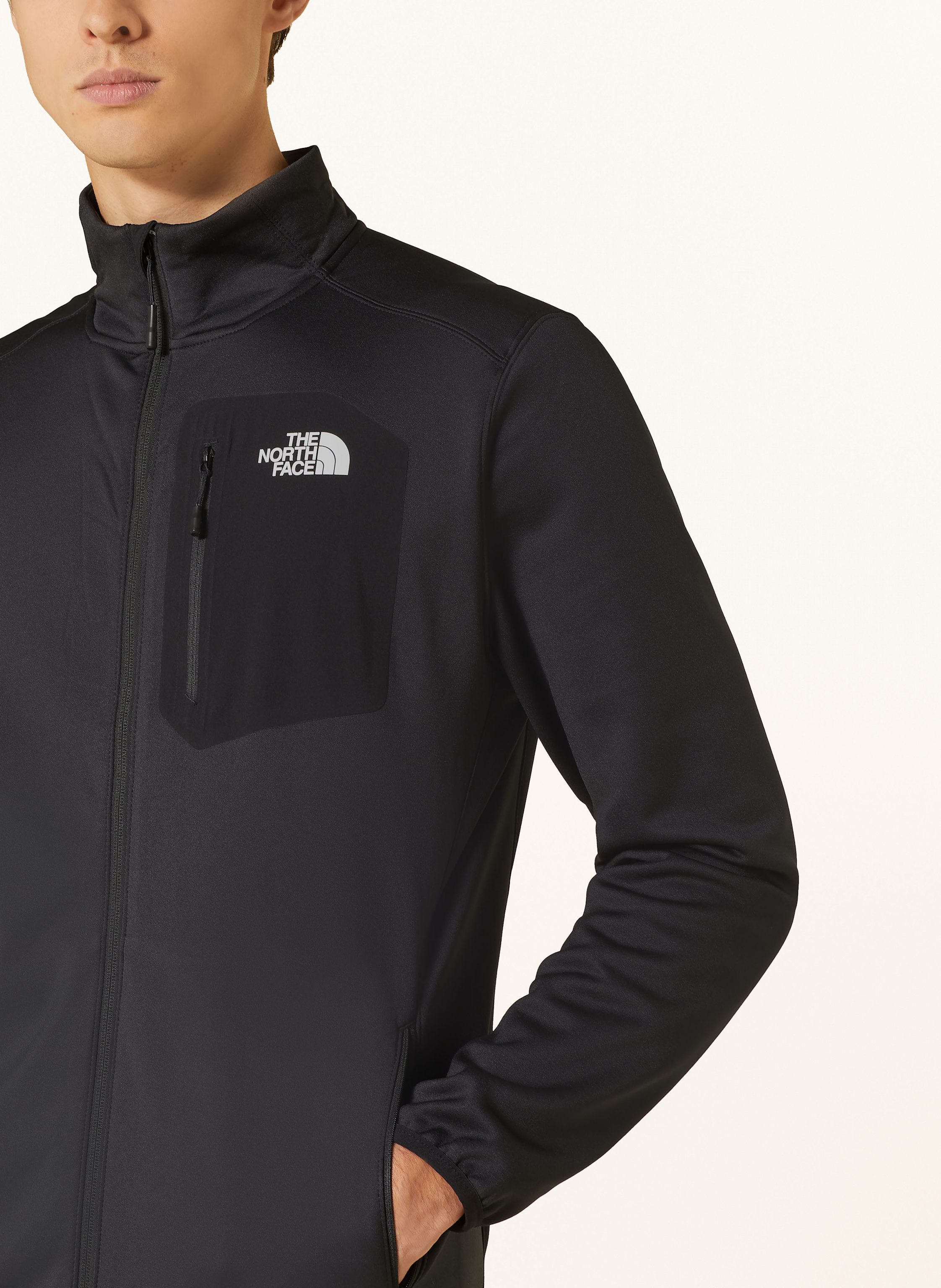 Thumbnail - The North Face Midlayer-Jacke Crest schwarz