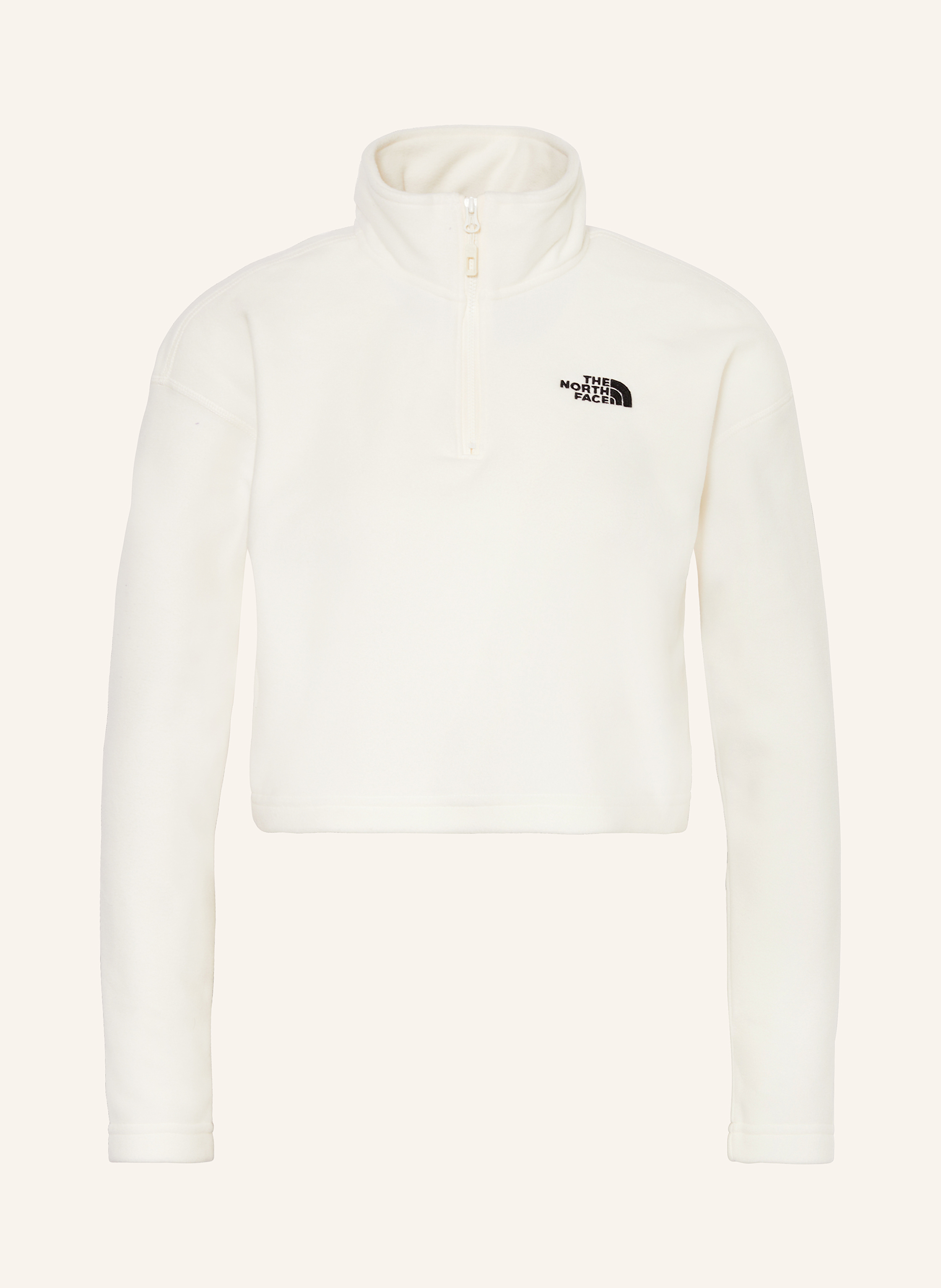 THE NORTH FACE Fleece half zip sweater 100 GLACIER in ecru