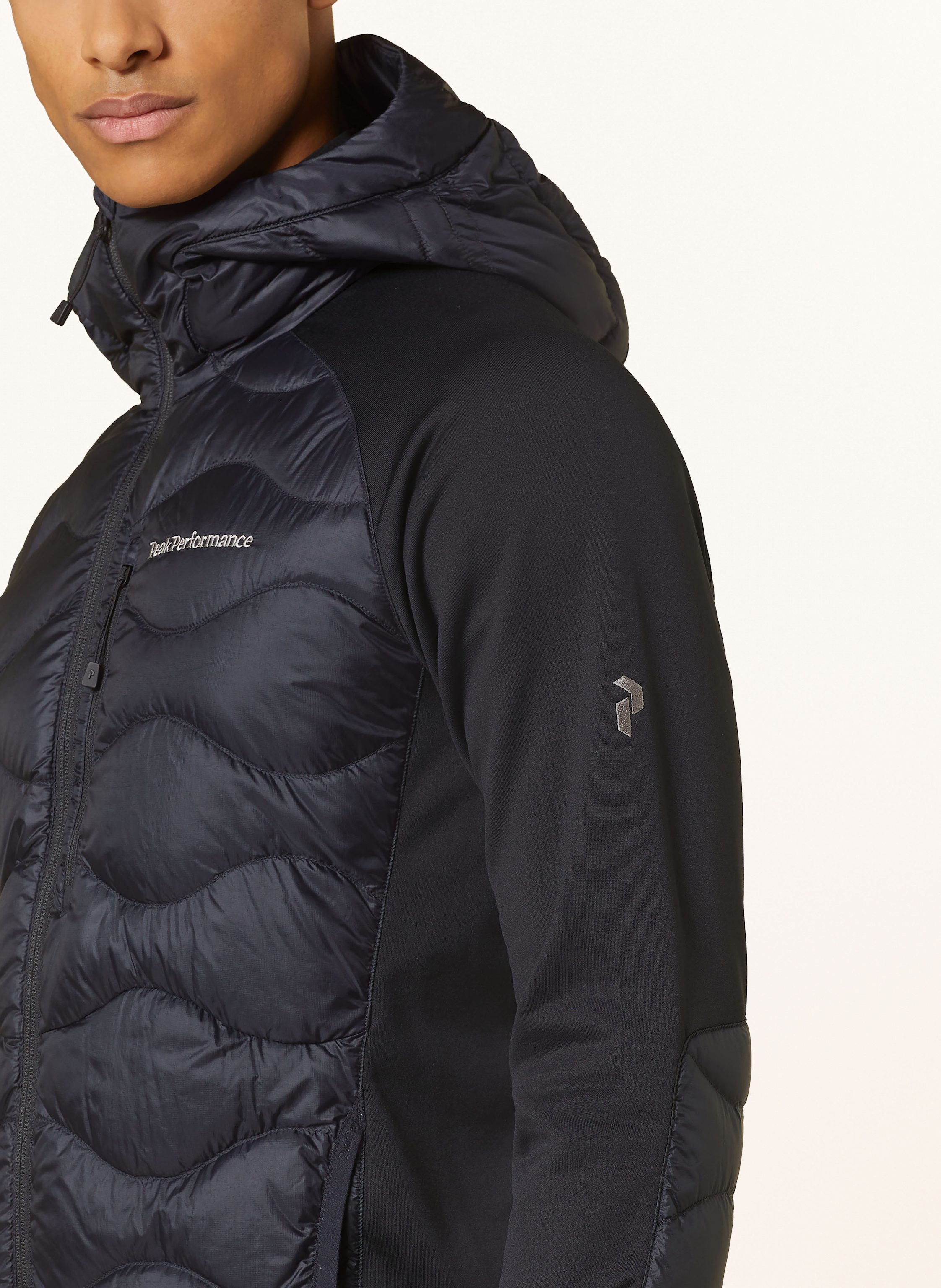 Thumbnail - Peak Performance Hybrid-Daunenjacke Helium schwarz