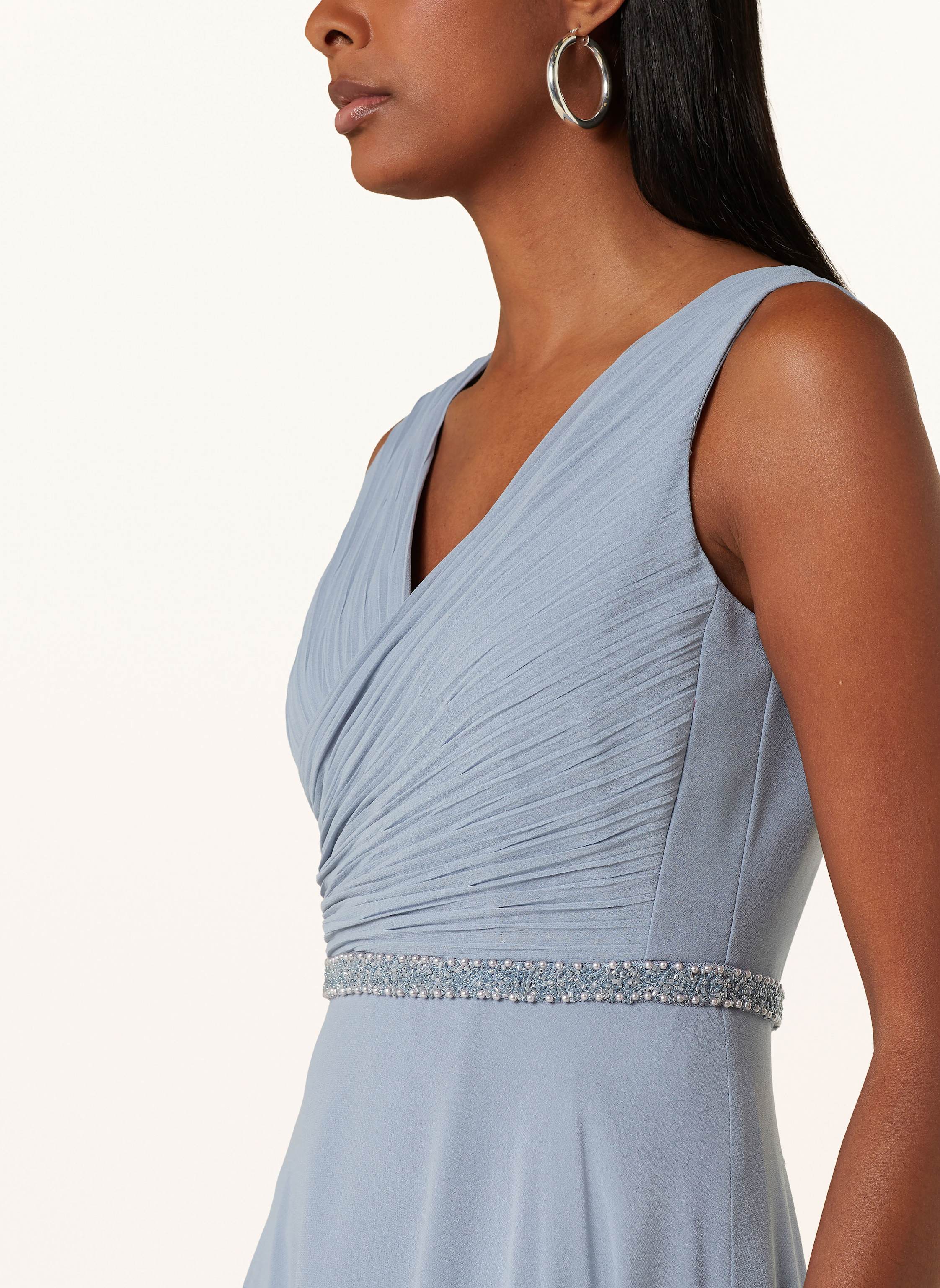 Thumbnail - Vera Mont Abendkleid Mit Schmuckperlen blau