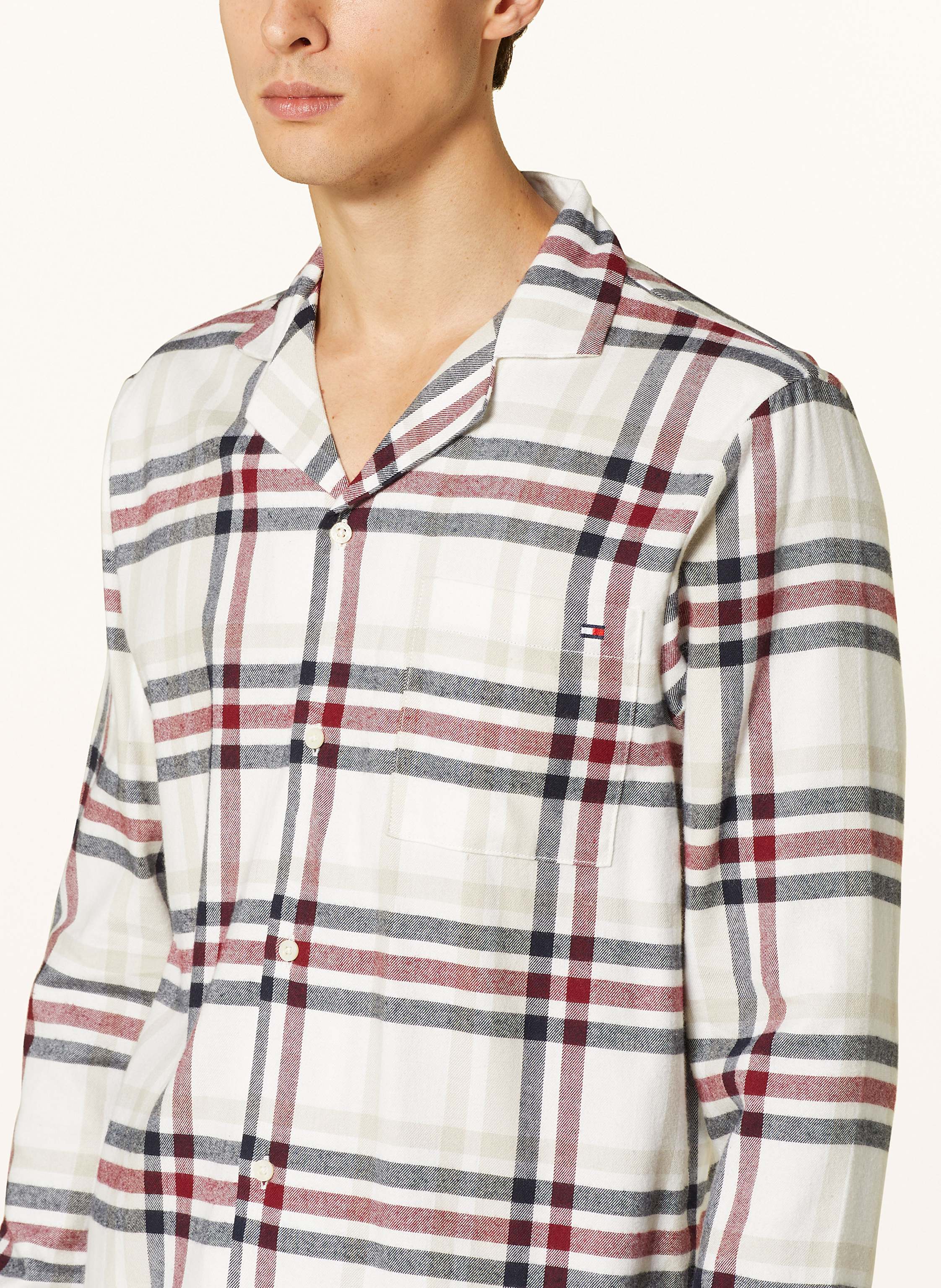 Thumbnail - Tommy Hilfiger Schlafanzug Aus Flanell beige