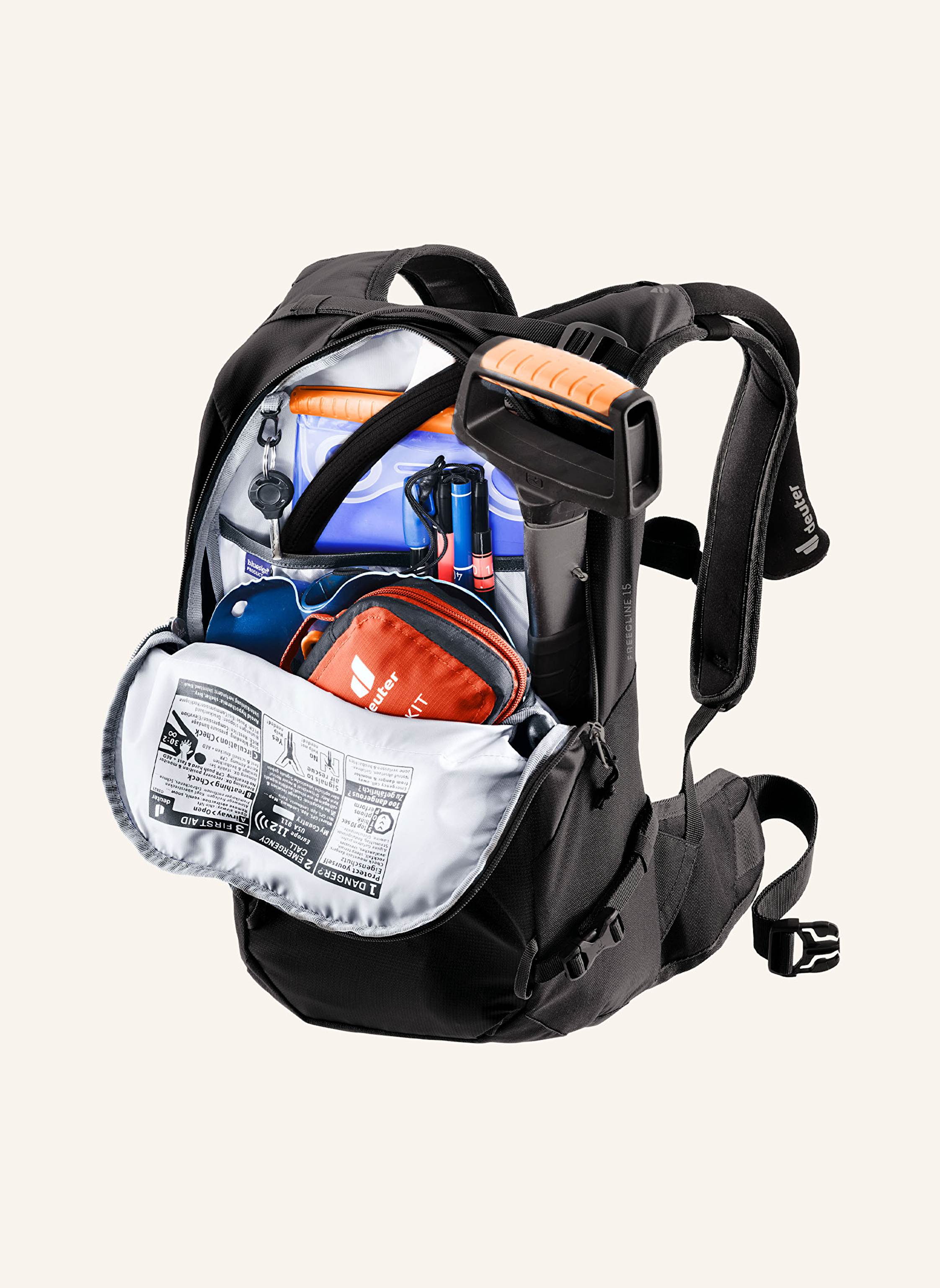 Thumbnail - Deuter Rucksack Freecline 15 schwarz