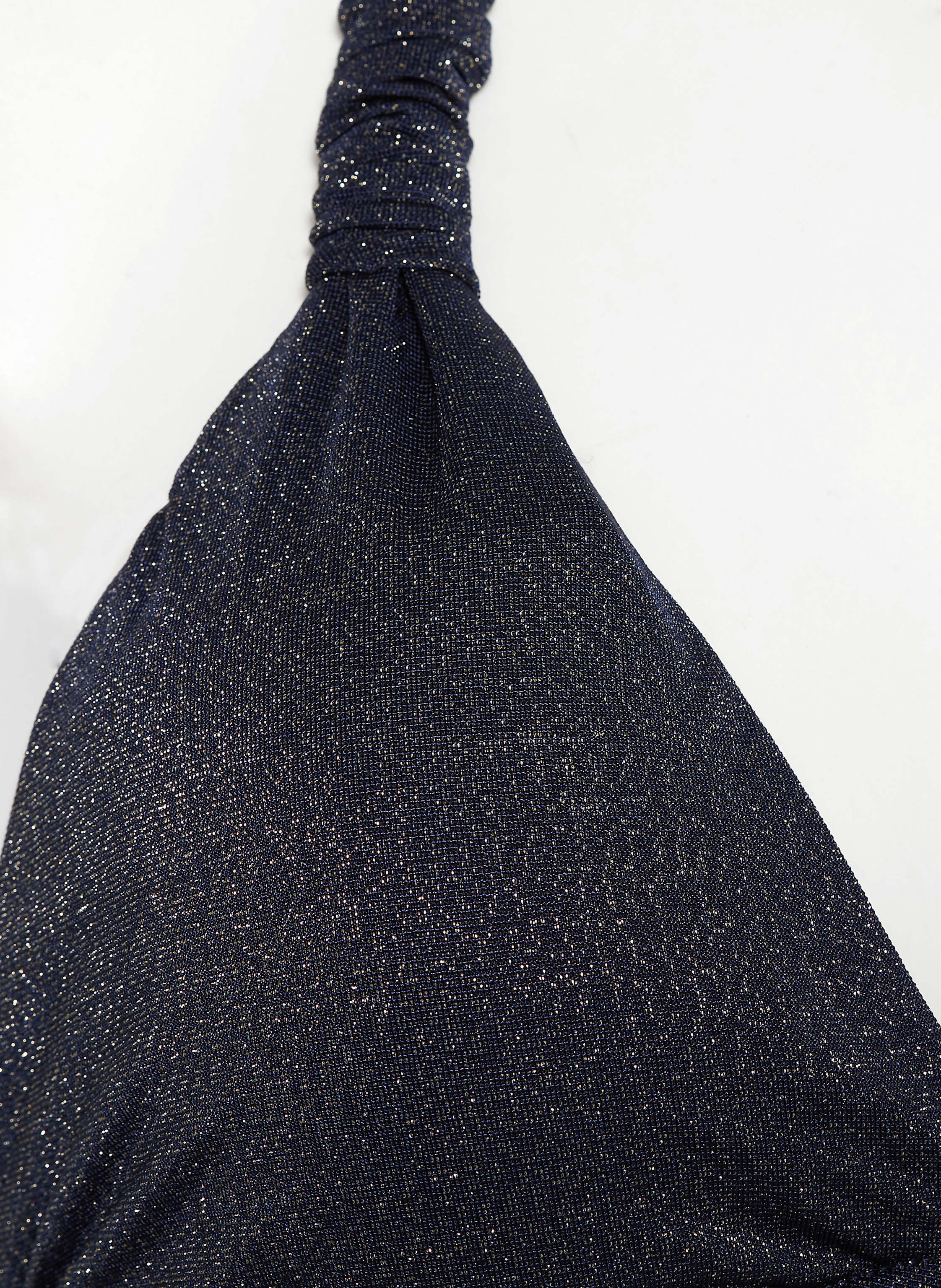 Thumbnail - Seafolly Triangel-Bikini-Top Poolside Mit Glitzergarn blau