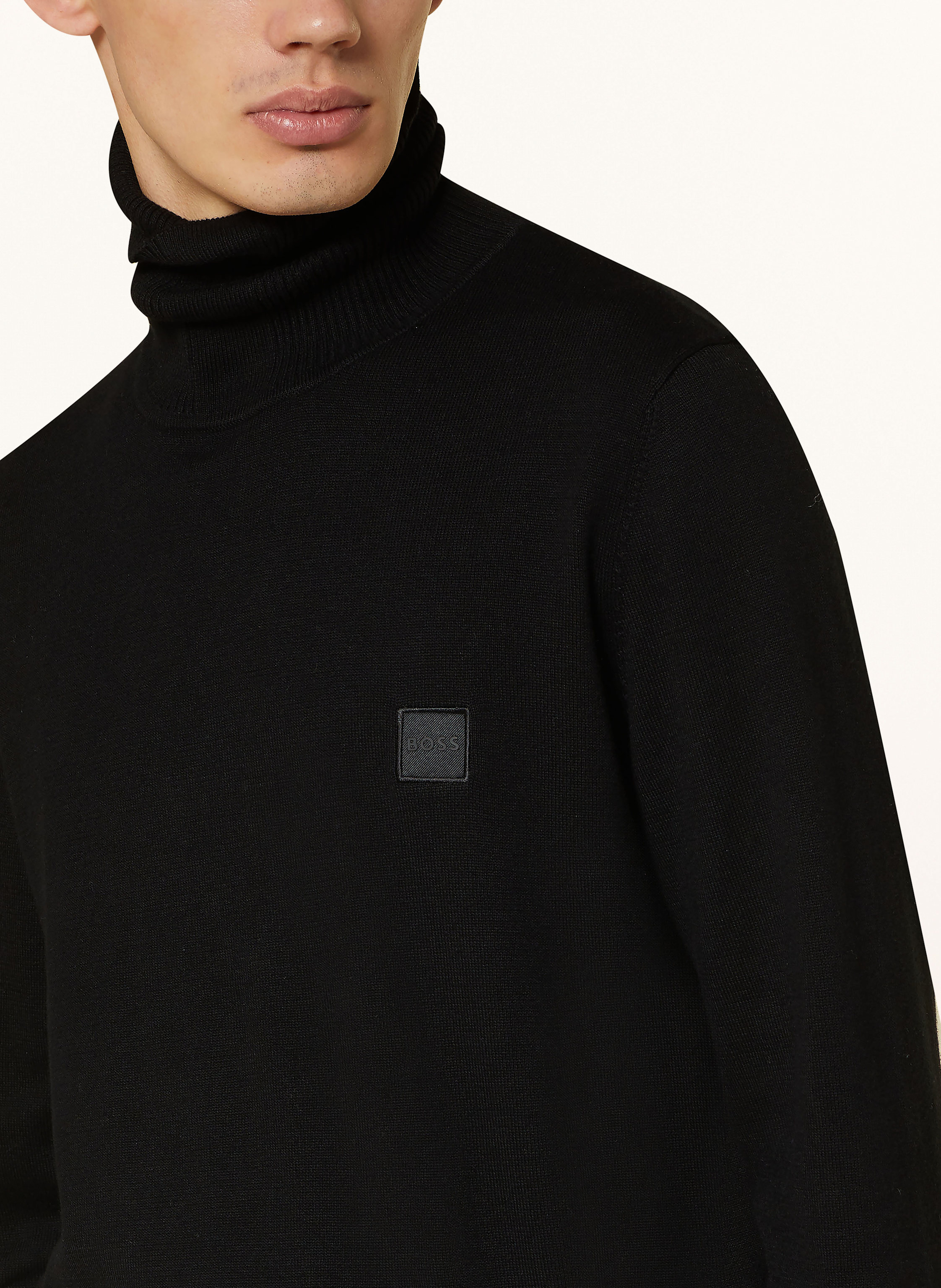 Thumbnail - Boss Rollkragenpullover Akiro schwarz