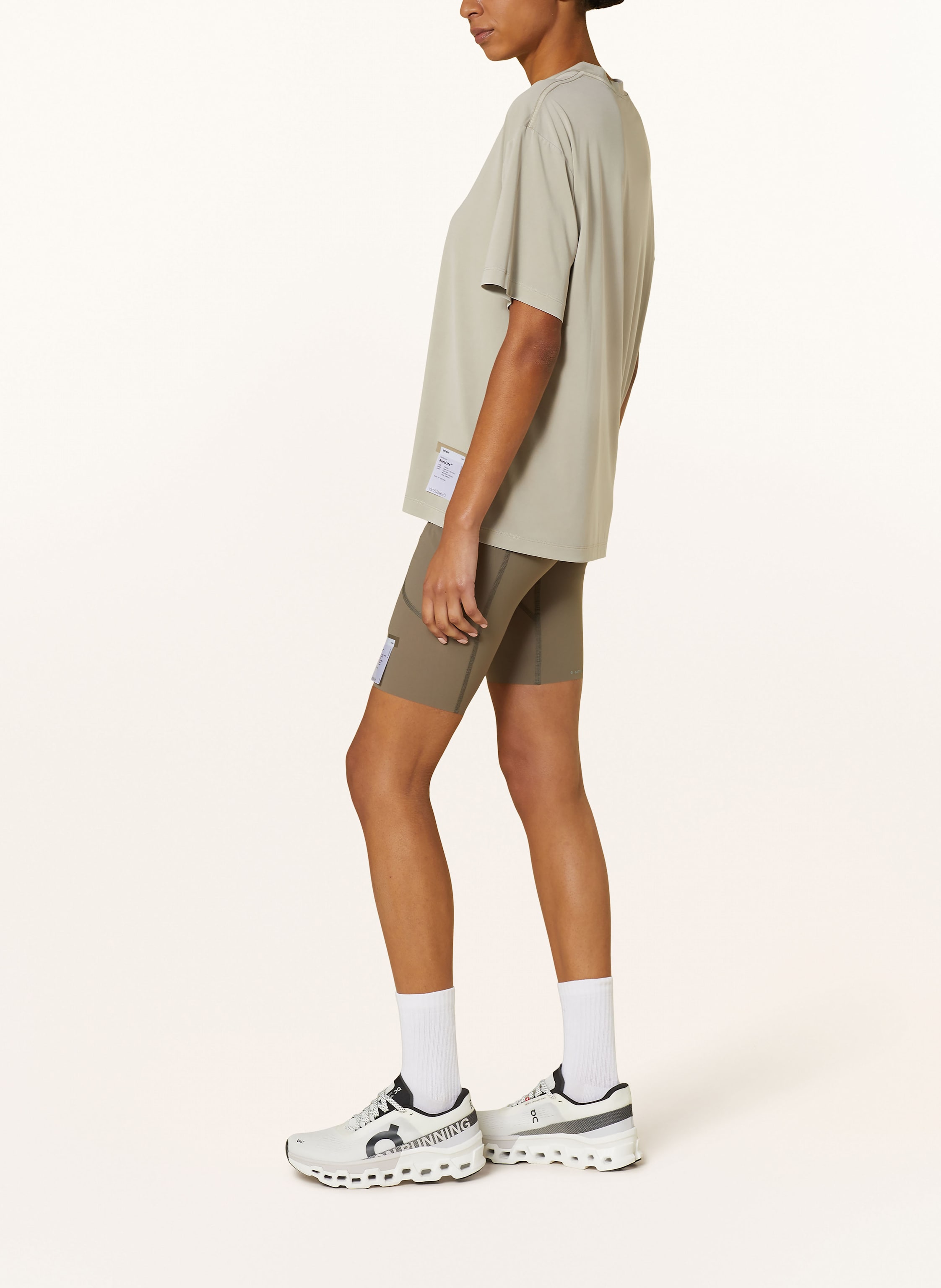 Thumbnail - Satisfy Laufshorts Justice Cargo Half Tights beige