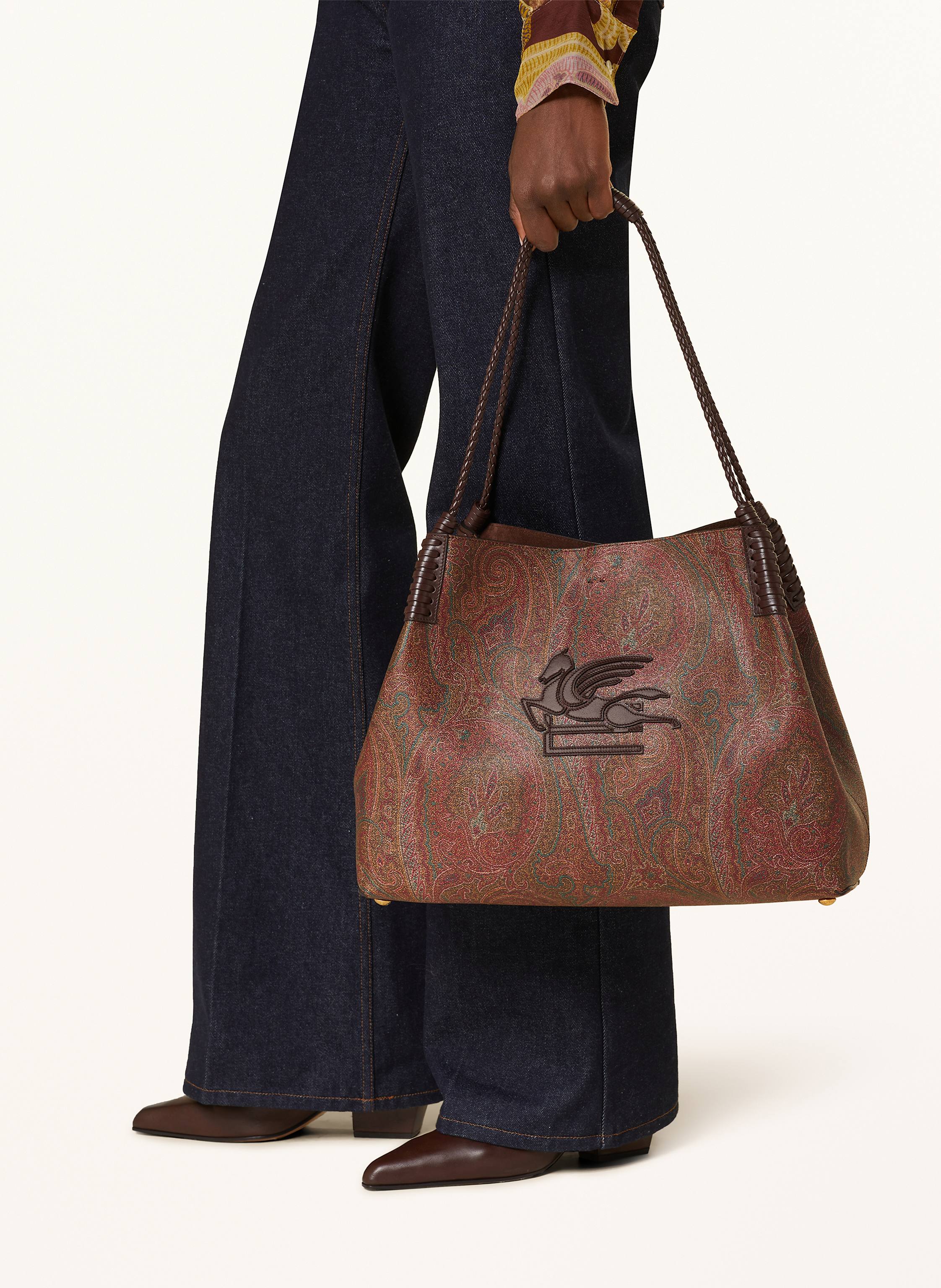 Thumbnail - Etro Shopper Libra Pegaso Mit Pouch braun