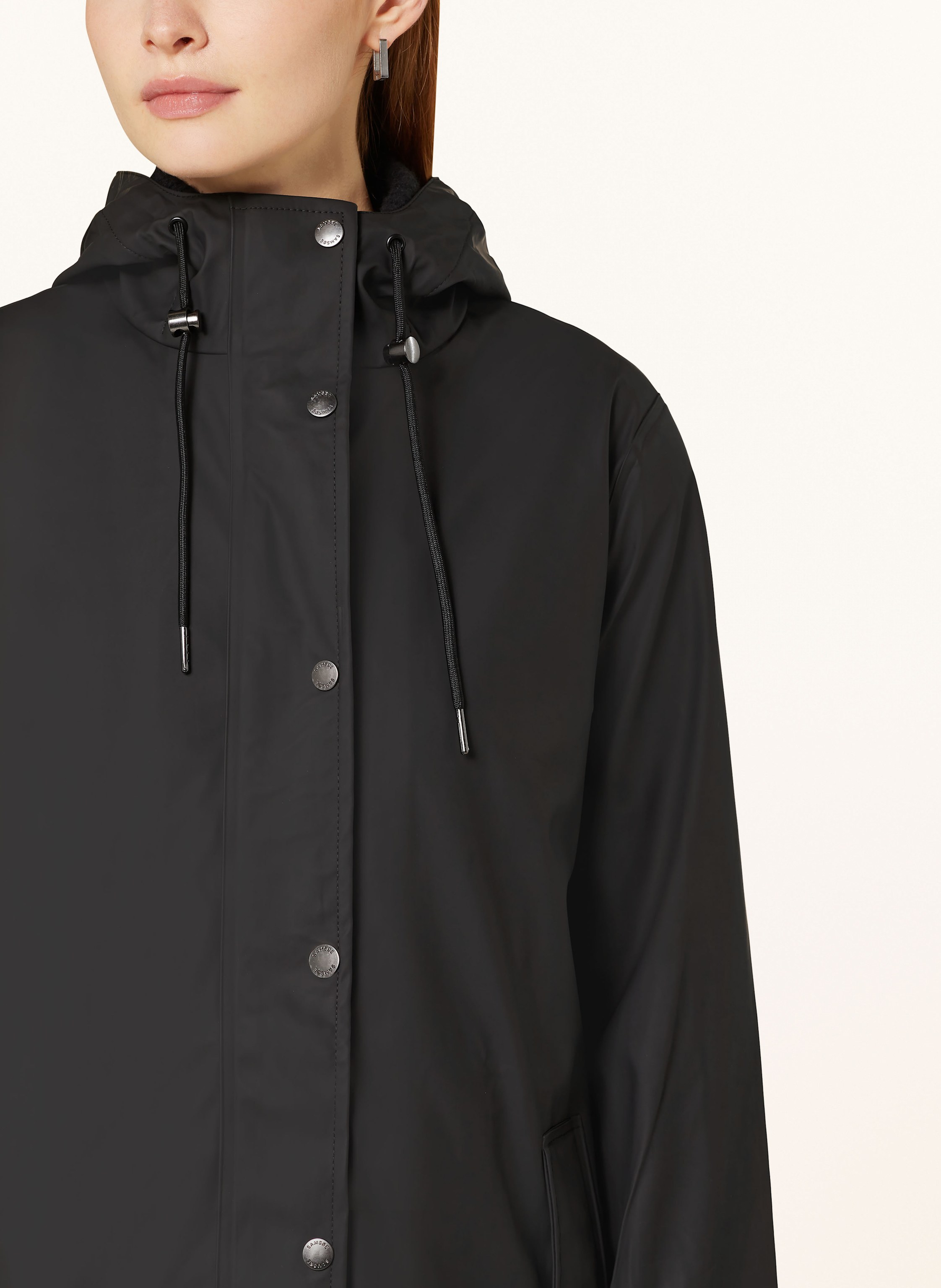 Thumbnail - Samsøe  Samsøe Regenjacke Sastala schwarz