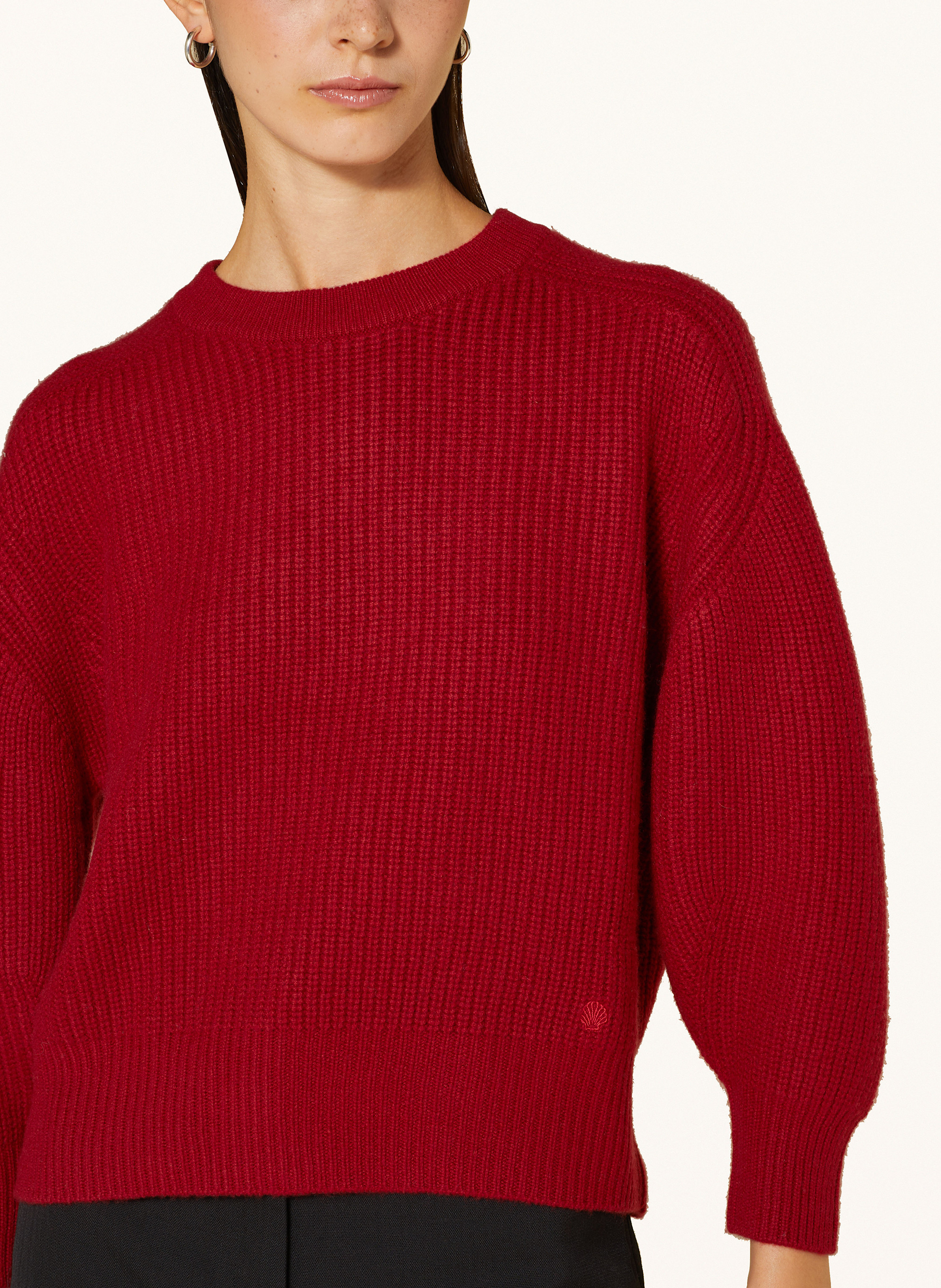 Thumbnail - Loulou Studio Cashmere-Pullover Marcela rot