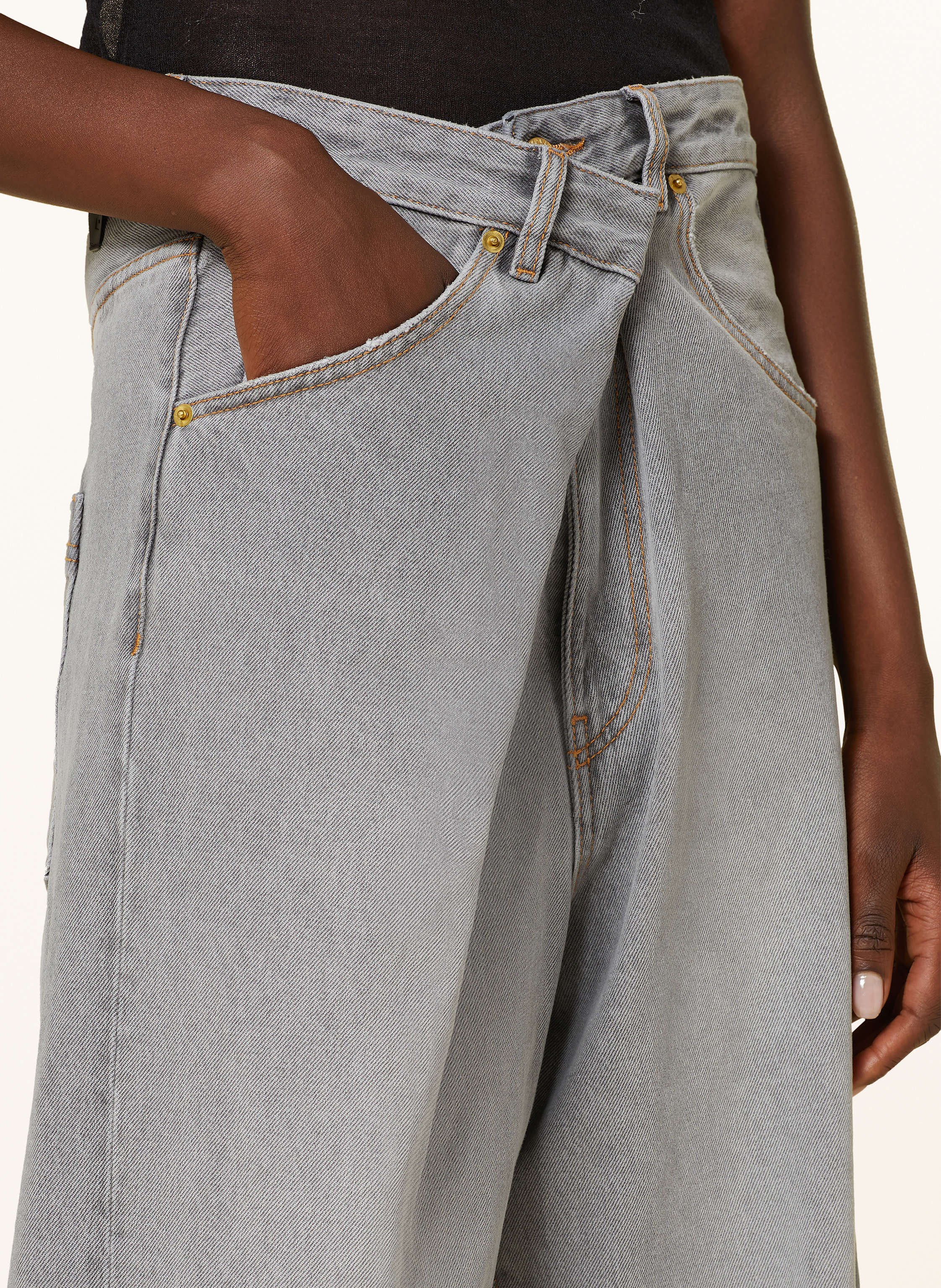 Thumbnail - Darkpark Straight Jeans Ines grau