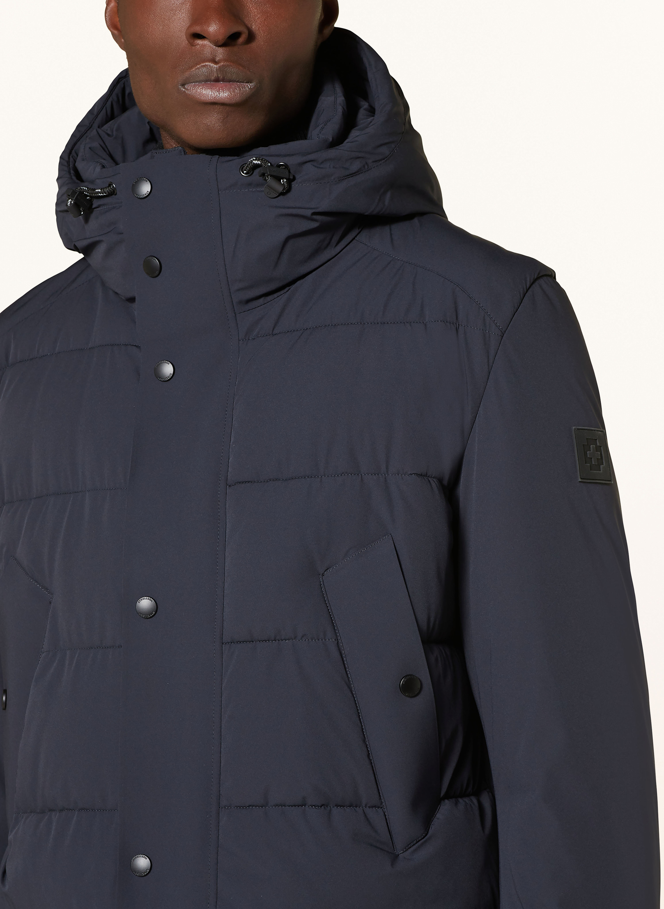 Thumbnail - Strellson Steppmantel Crasher Fused blau