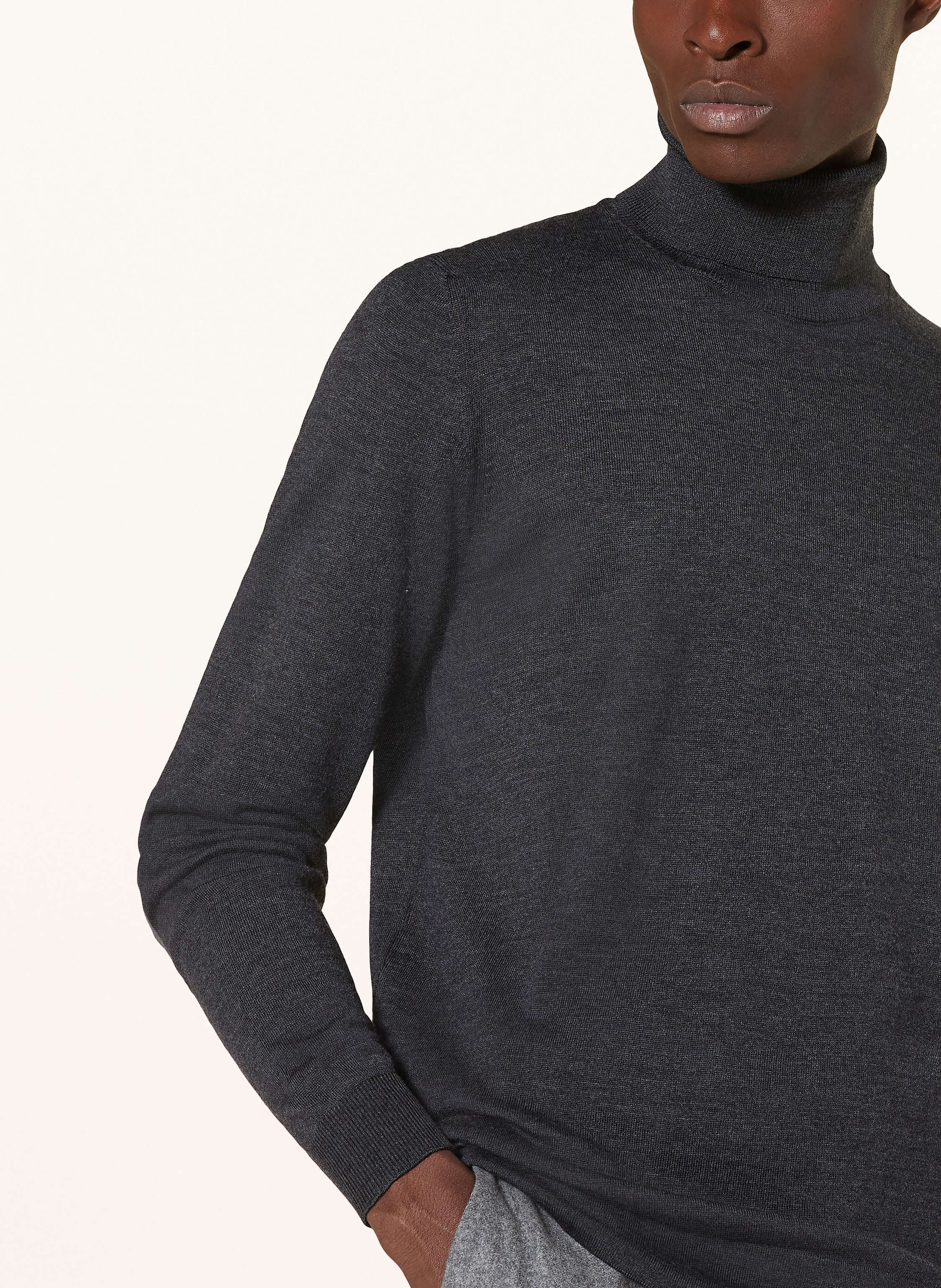 Thumbnail - Strellson Rollkragenpullover Marek grau