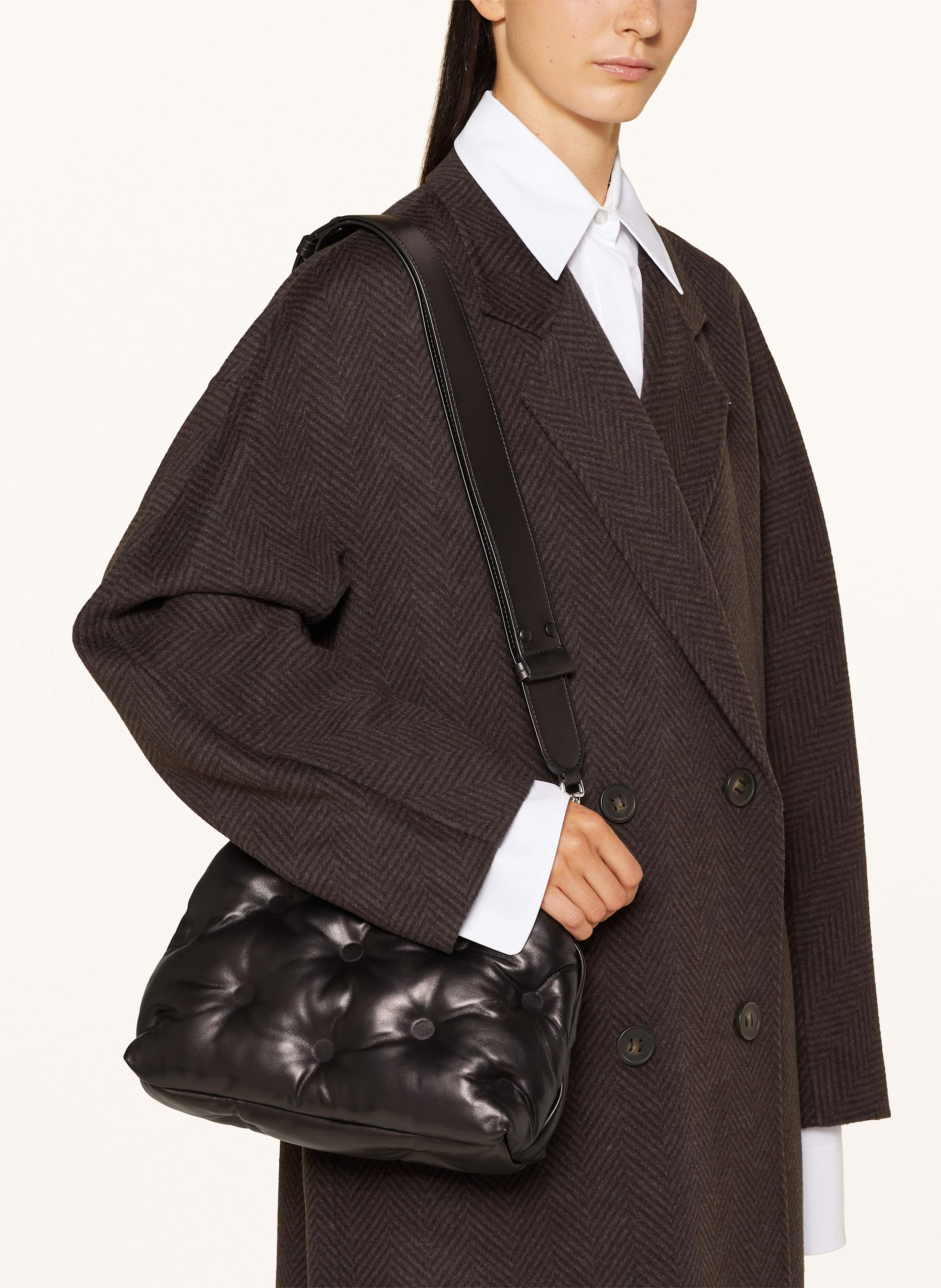 Thumbnail - Maison Margiela Umhängetasche Glam Slam Small schwarz