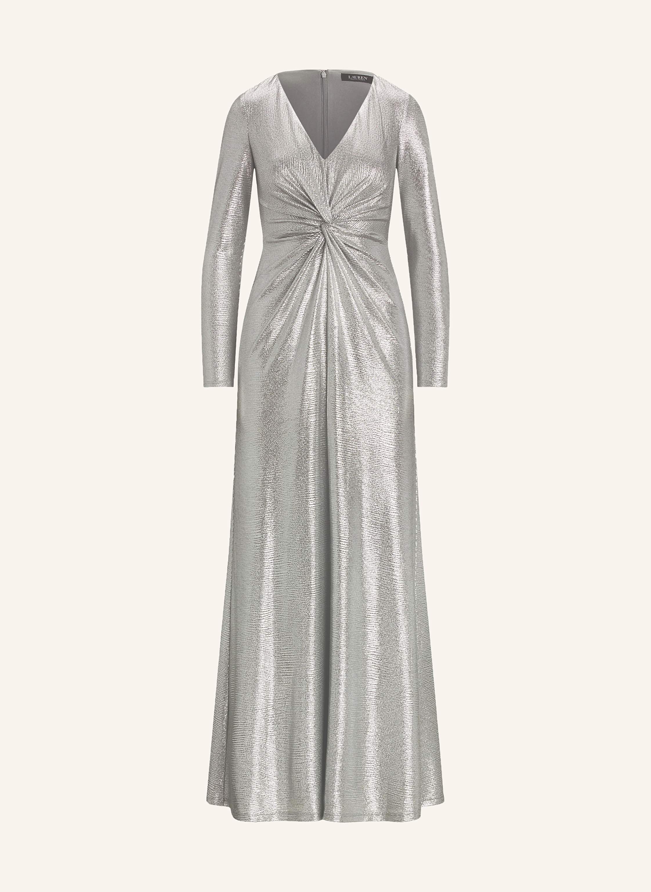 Tahari silver dress top