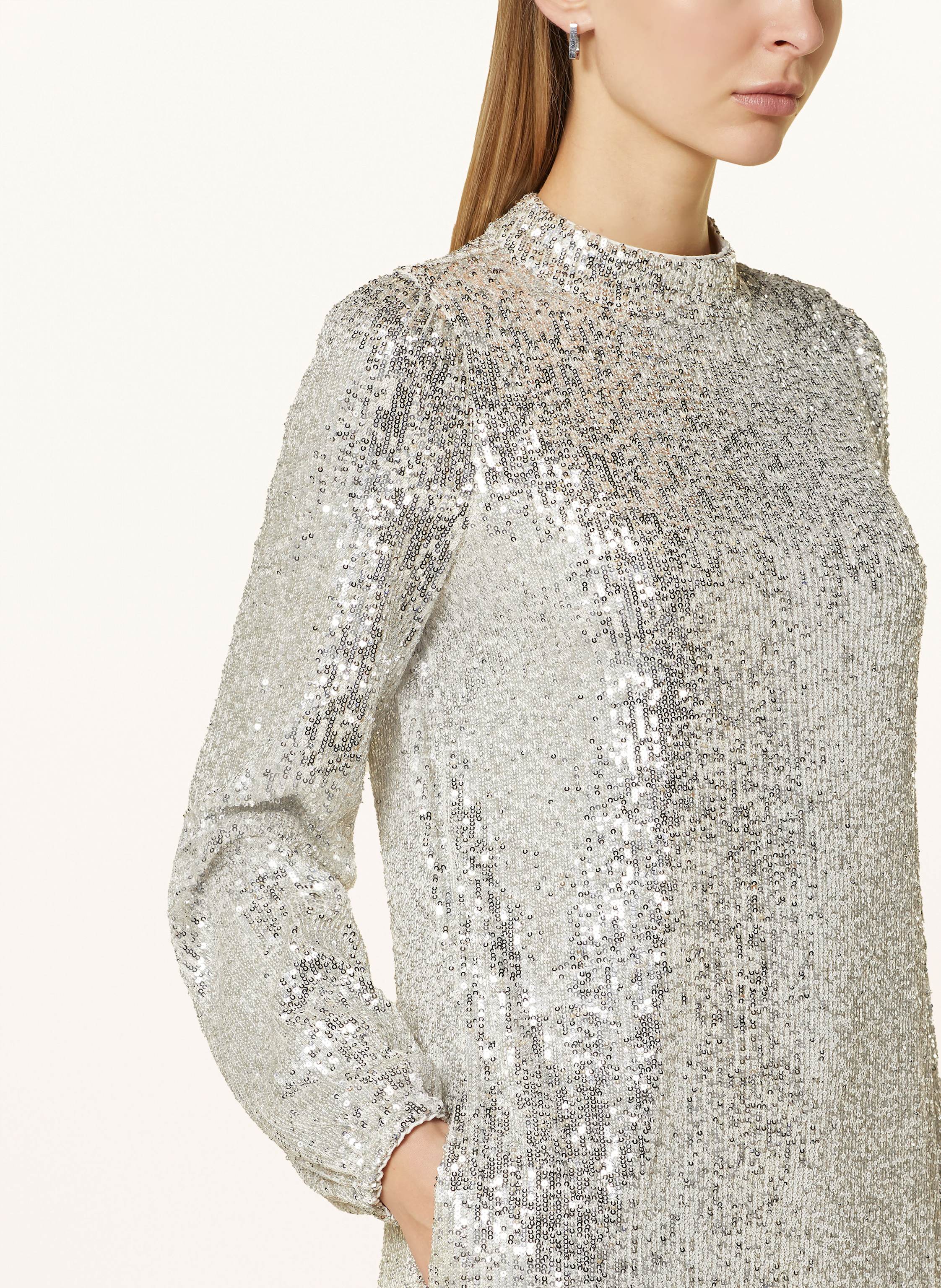 Thumbnail - Cartoon Kleid Mit Pailletten silber