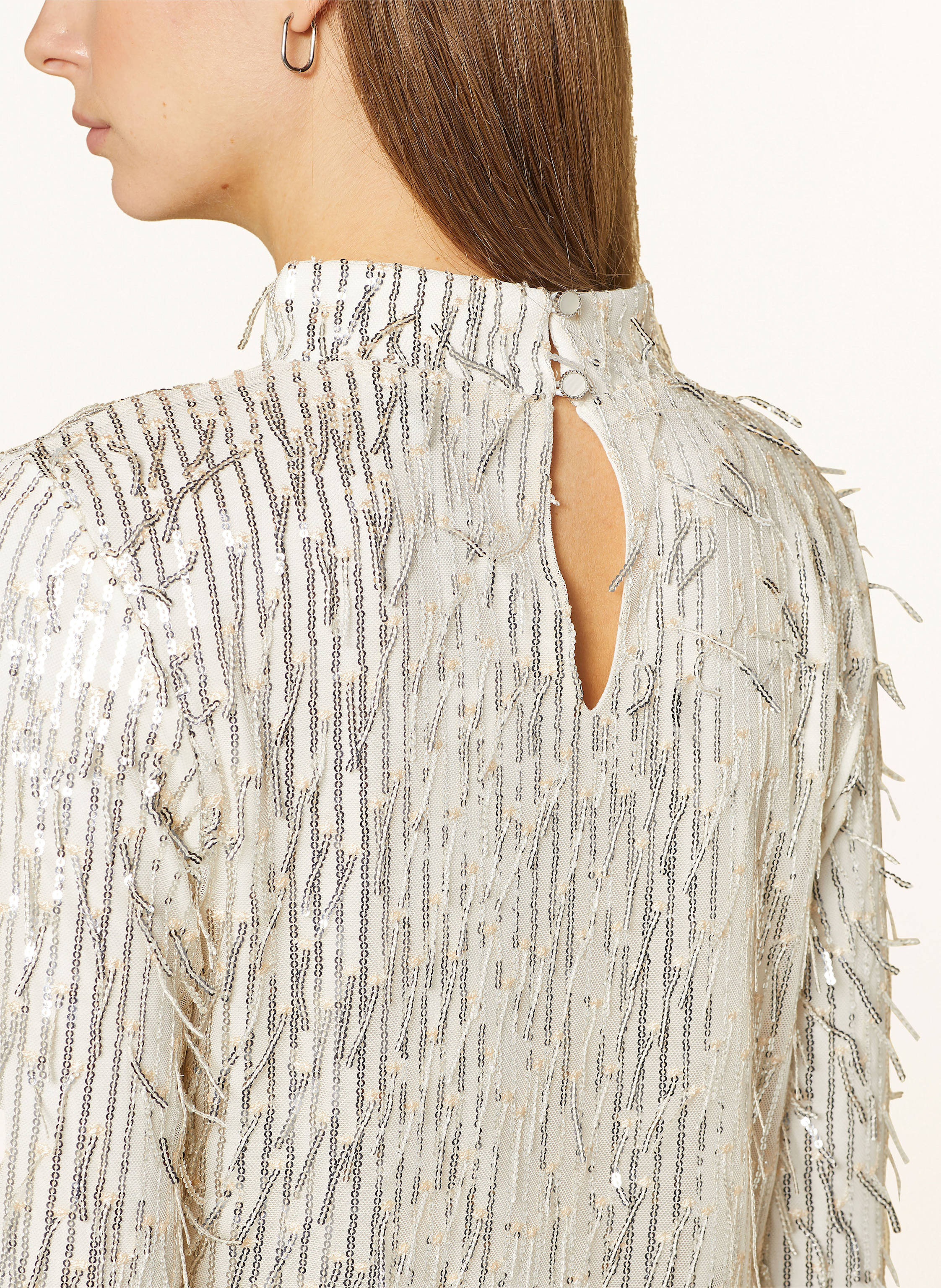 Thumbnail - Cartoon Bluse Mit Pailletten weiss