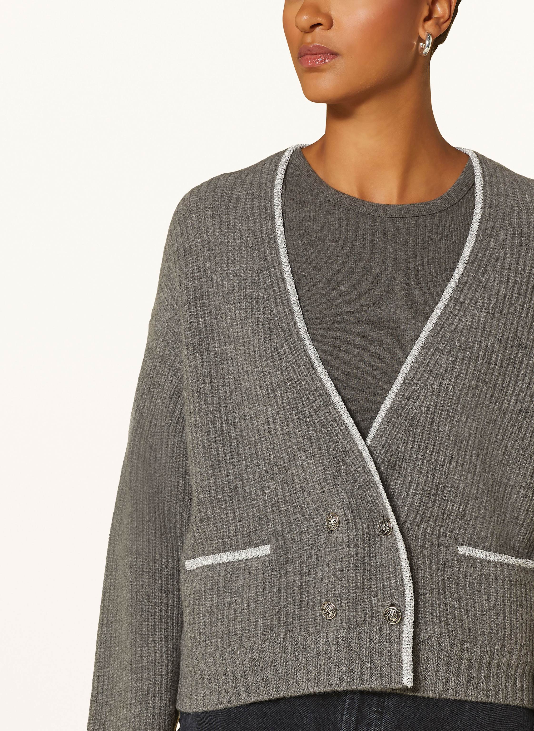 Thumbnail - Princess Goes Hollywood Strickjacke Mit Cashmere Und Glitzergarn grau