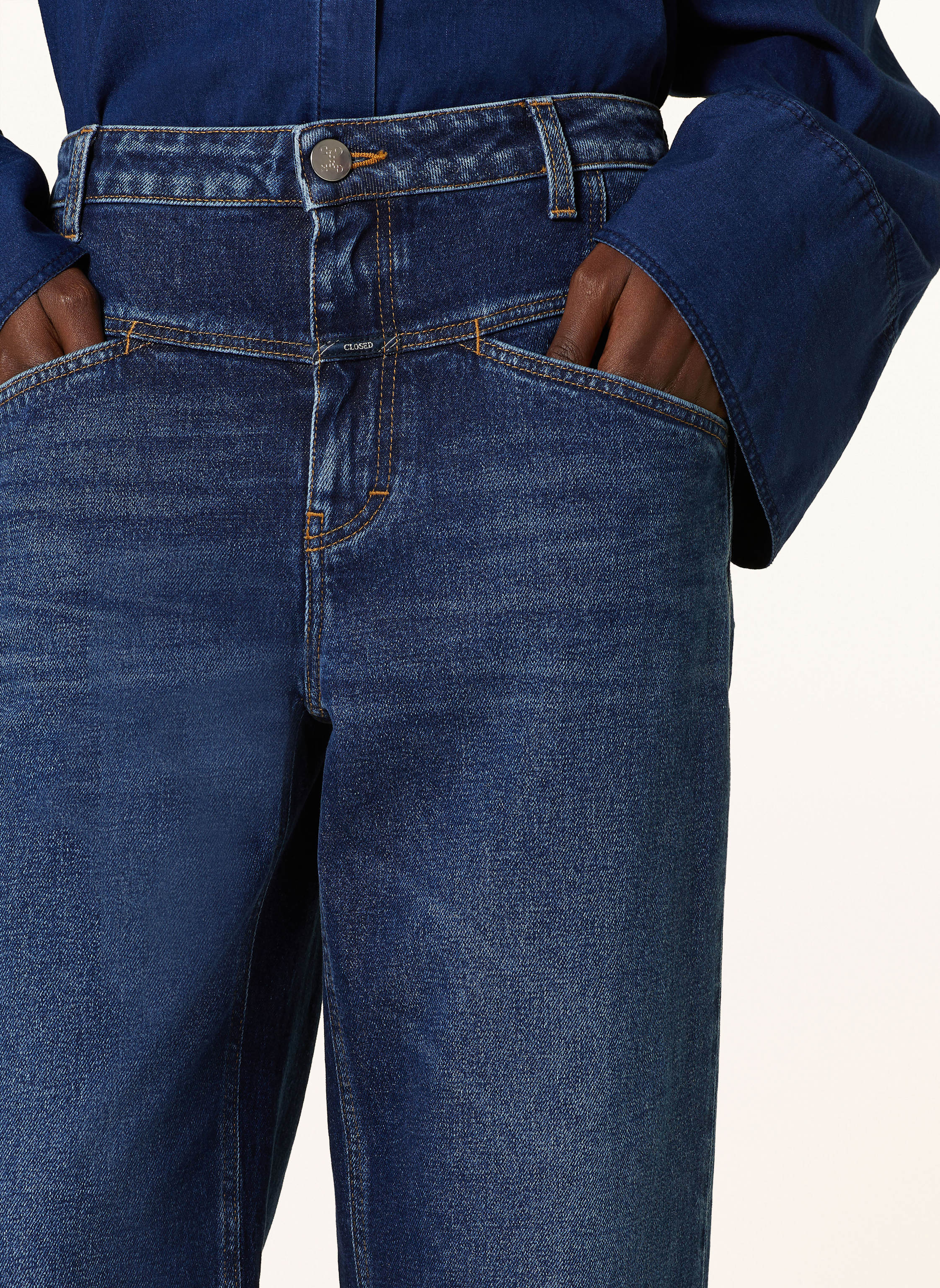 Thumbnail - Closed Cropped Jeans Stover-X blau