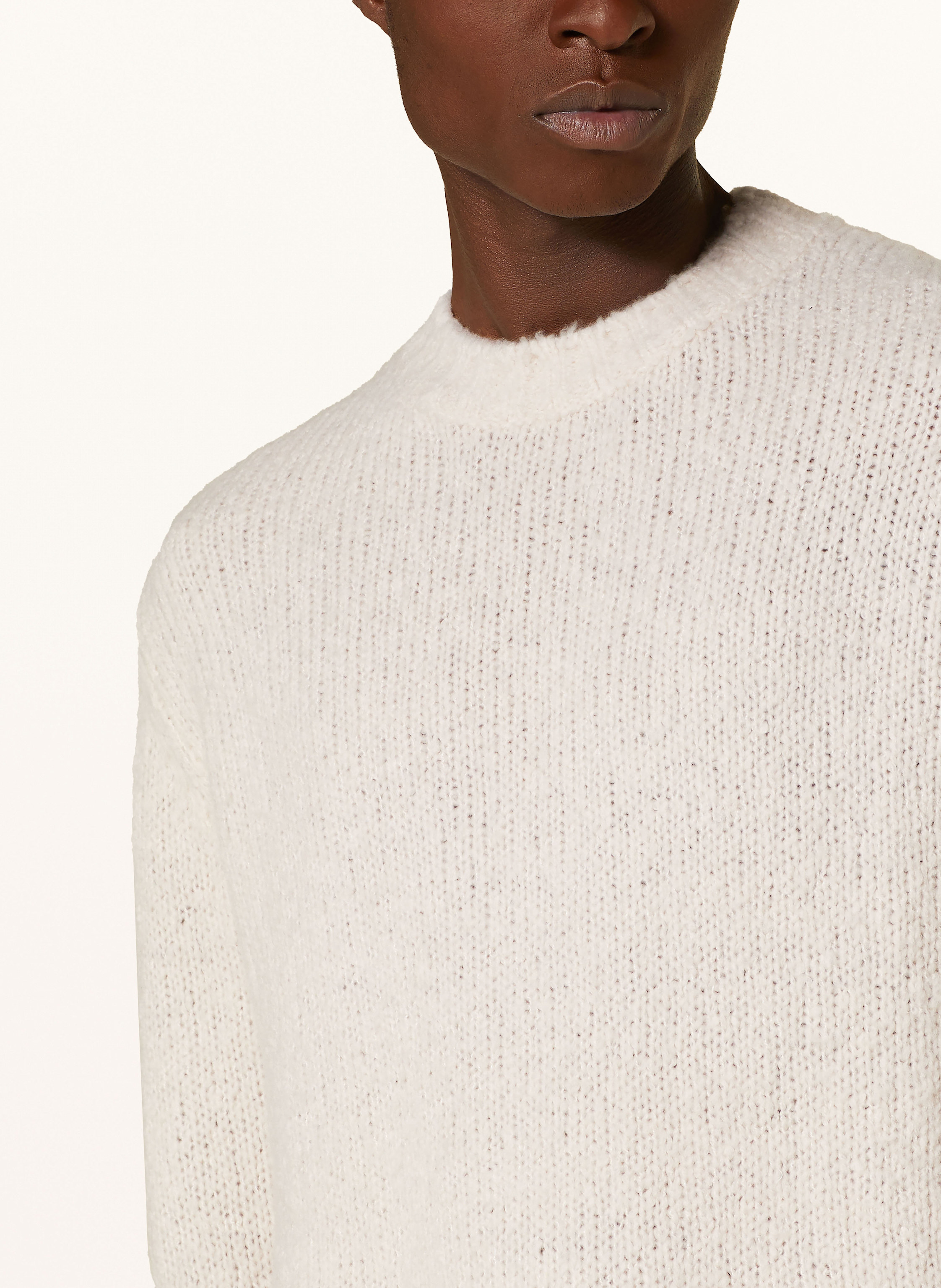 Thumbnail - Juvia Pullover Robert Aus Merinowolle weiss