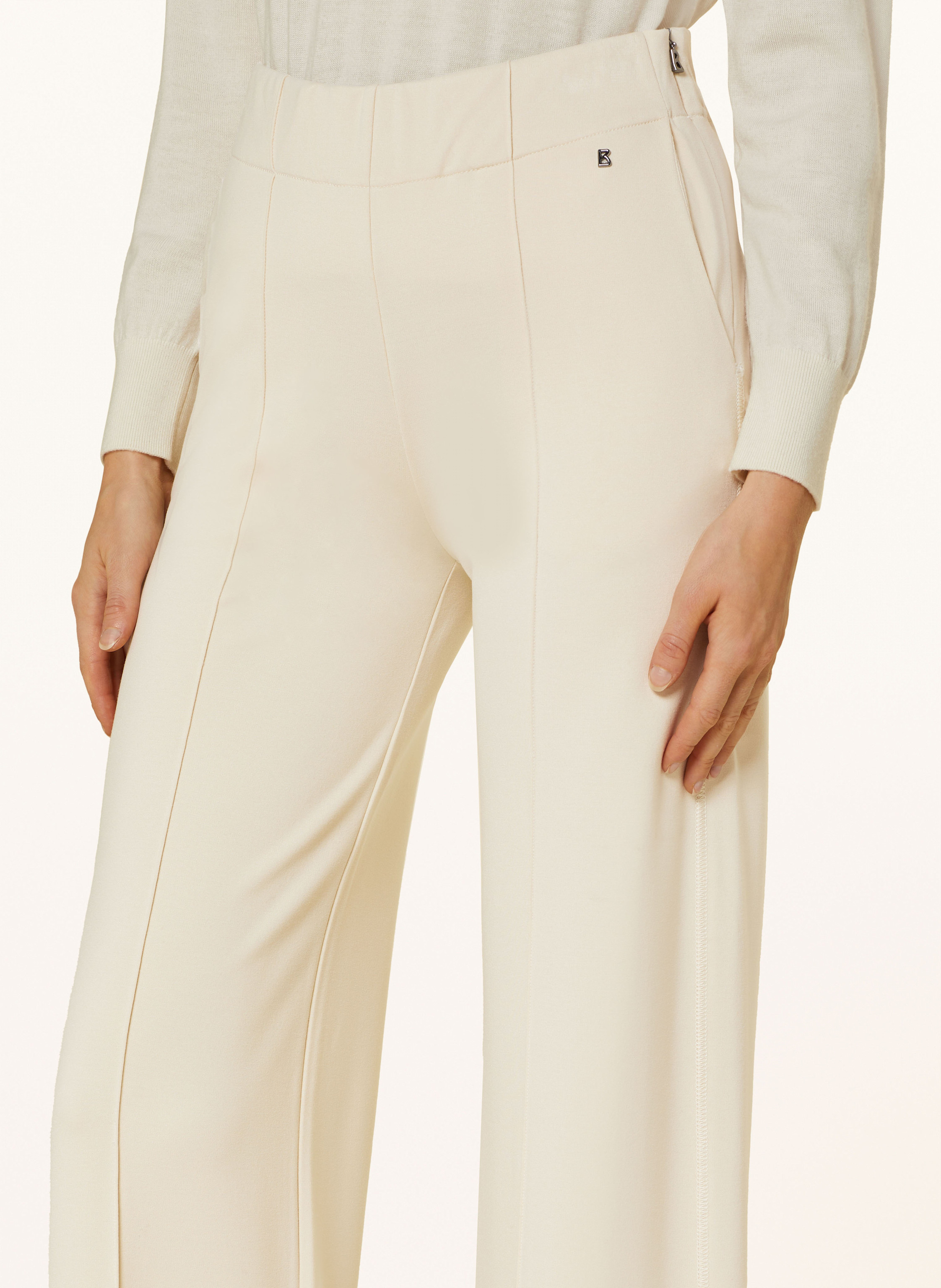 Thumbnail - Bogner Marlenehose Paisley Aus Jersey weiss