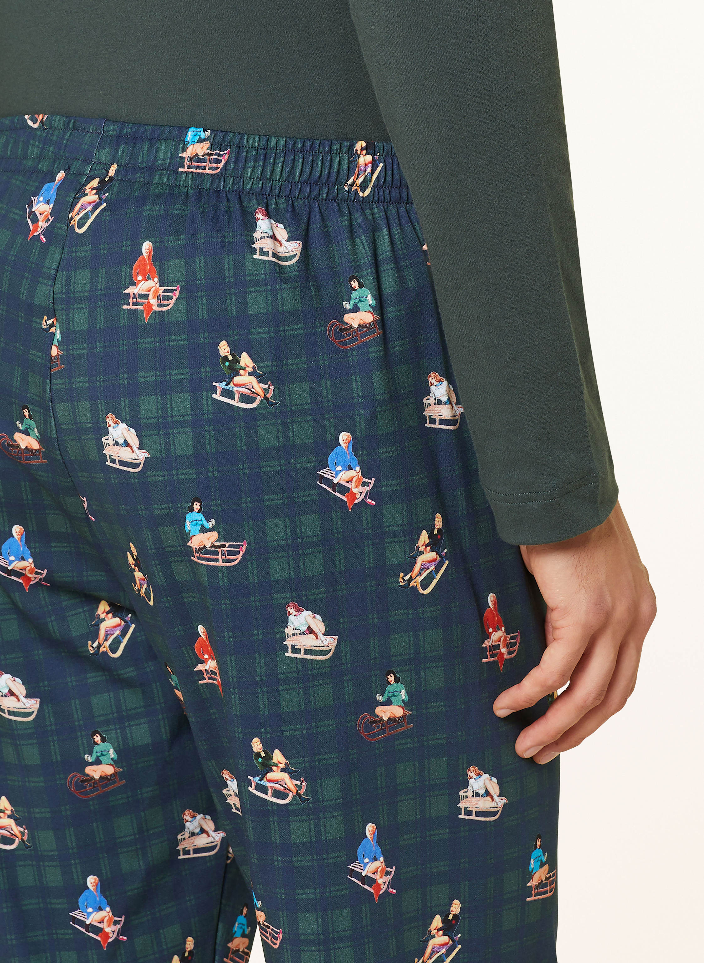 Thumbnail - Mey Schlafhose Serie Sledge Ride gruen