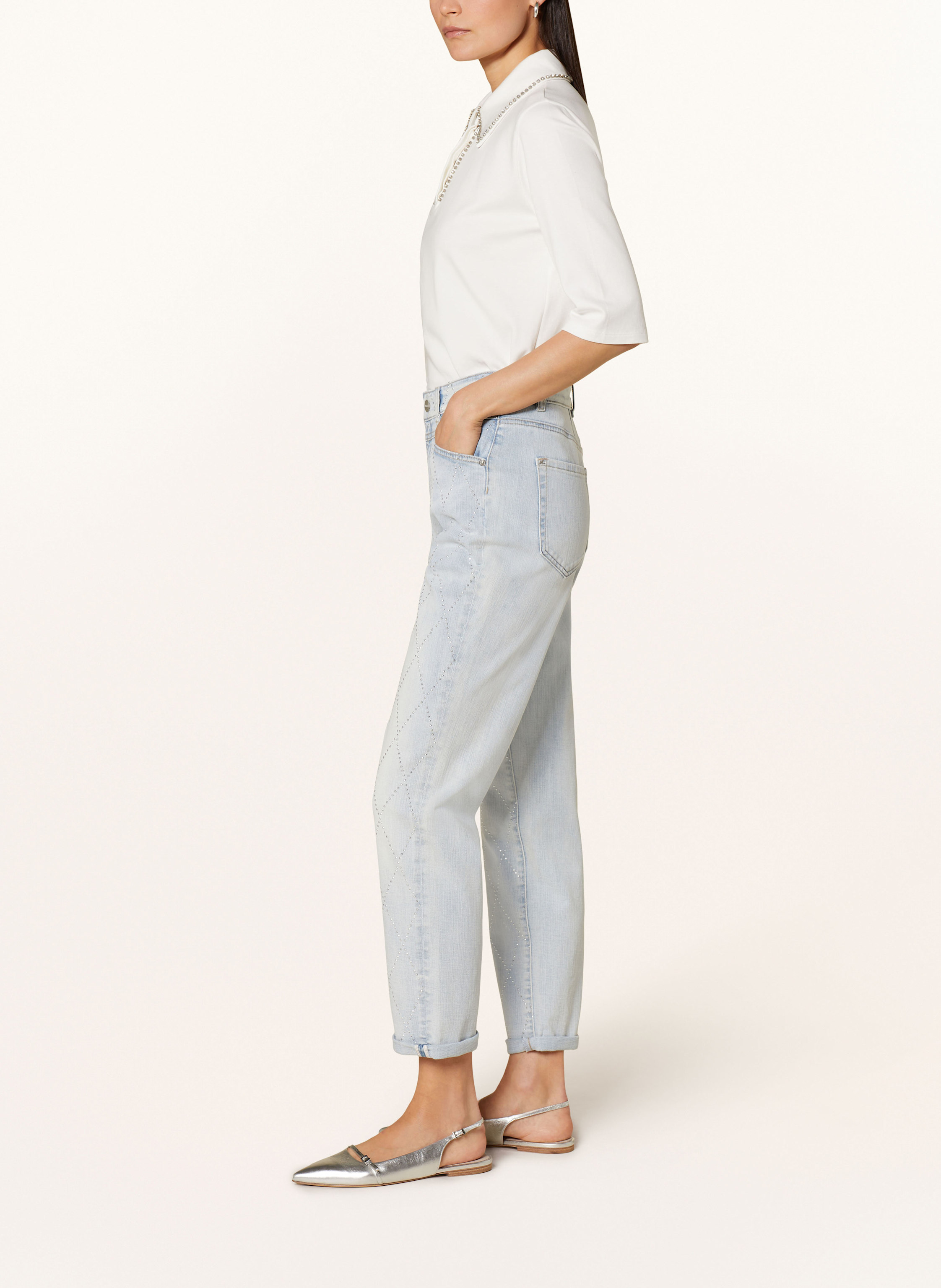 Thumbnail - Marc Cain Jeans Riad Mit Nieten blau
