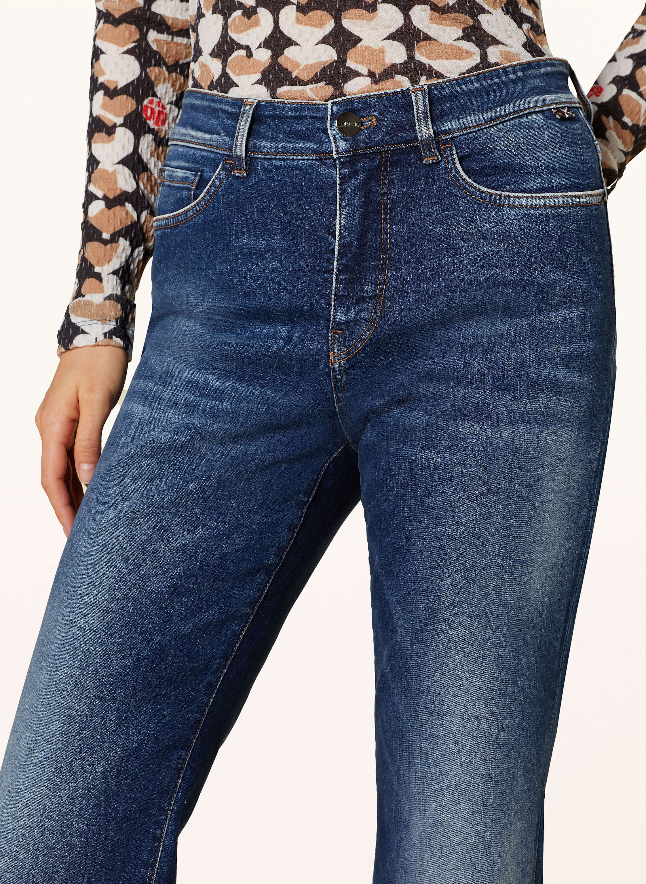 Thumbnail - Marc Cain Bootcut Jeans Faro blau